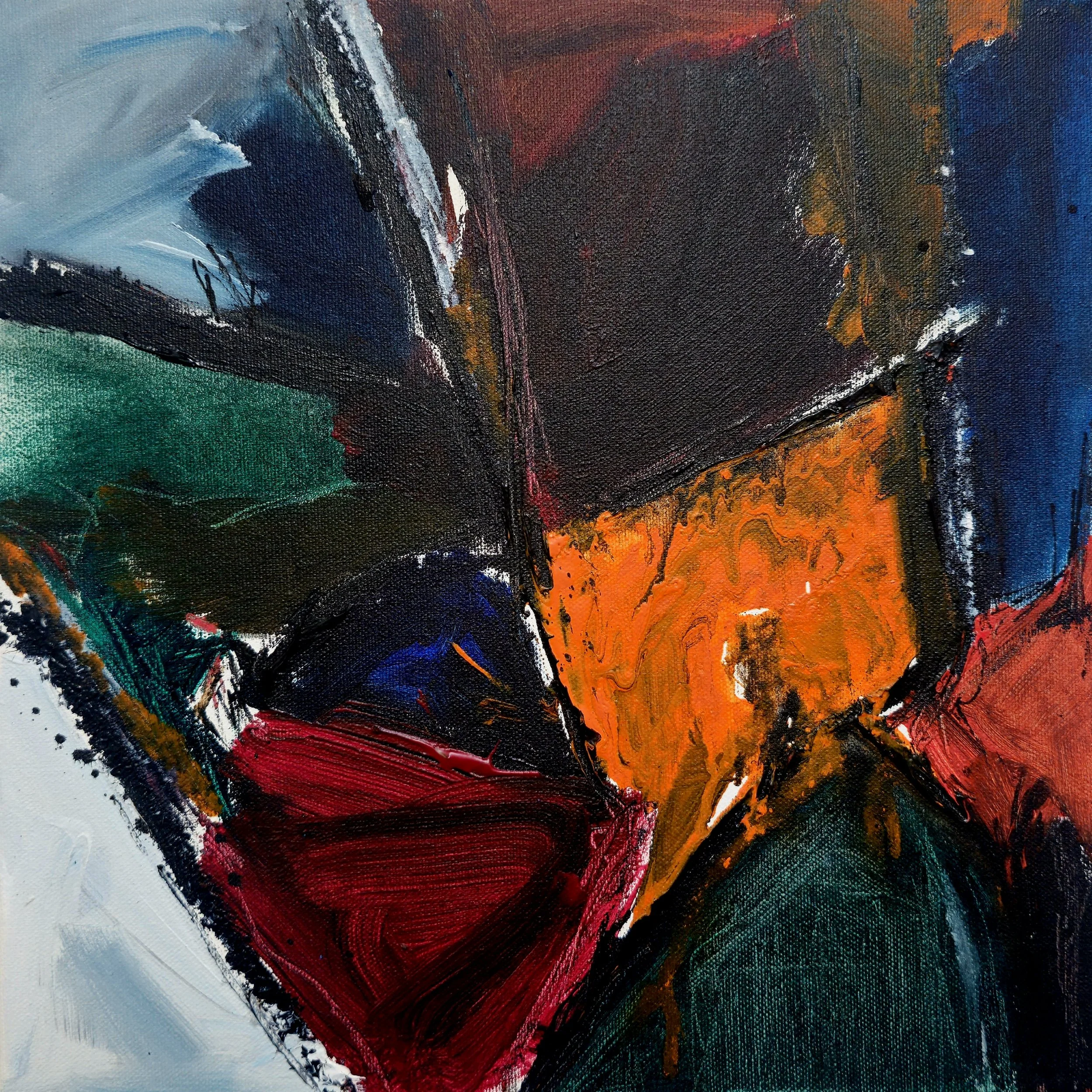 Love Bite #80 / 2026 

30 x 30 cm 

oil / acrylic / ink / canvas
