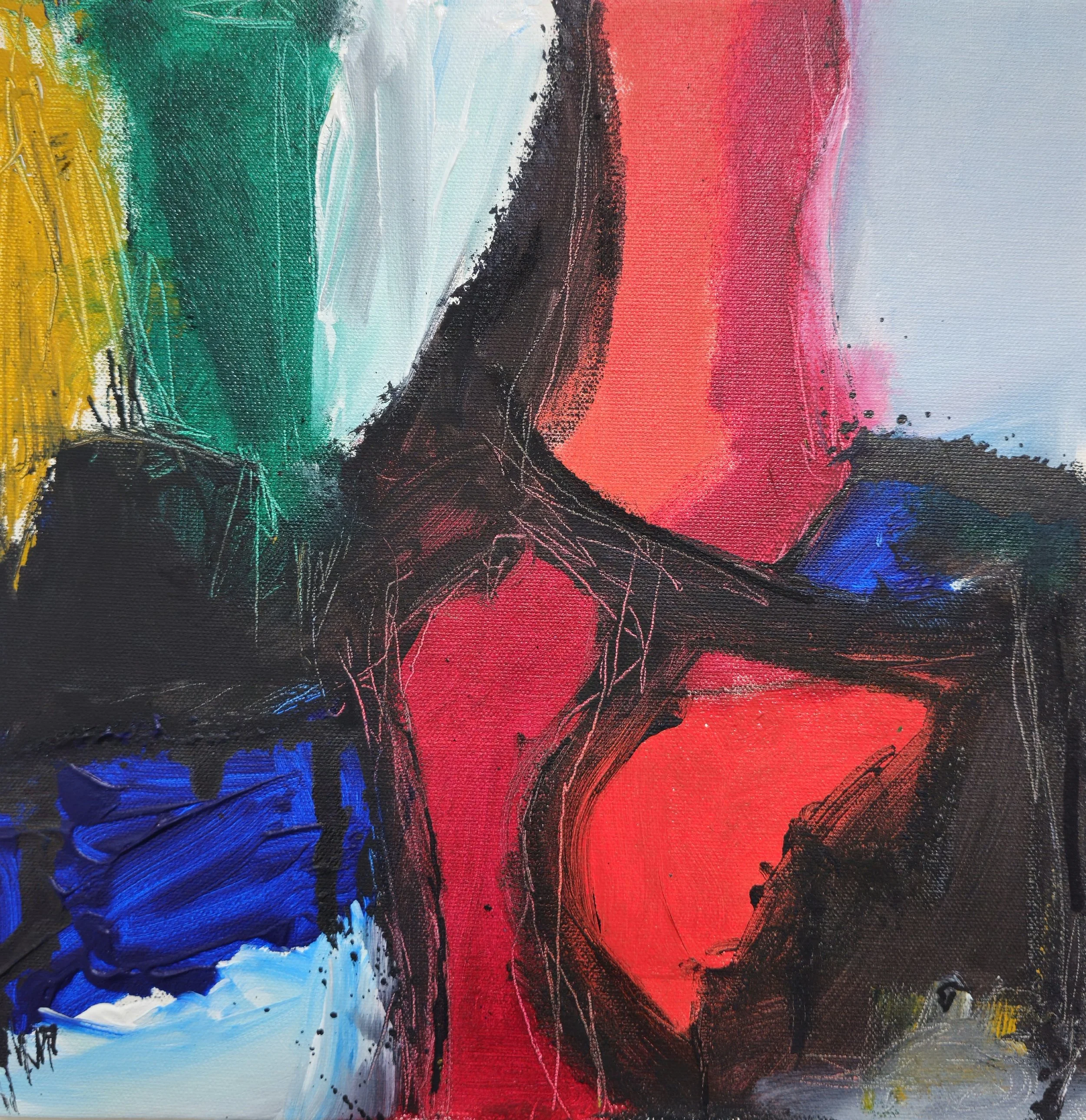 Love Bite #85 / 2026 

30x 30 cm 
oil / acrylic / ink / canvas
