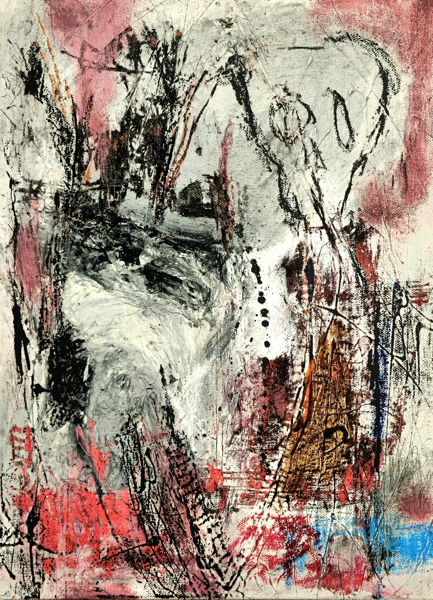 Liminal #108 / 2026 

40x50 cm 

paper / acrylic / ink / canvas