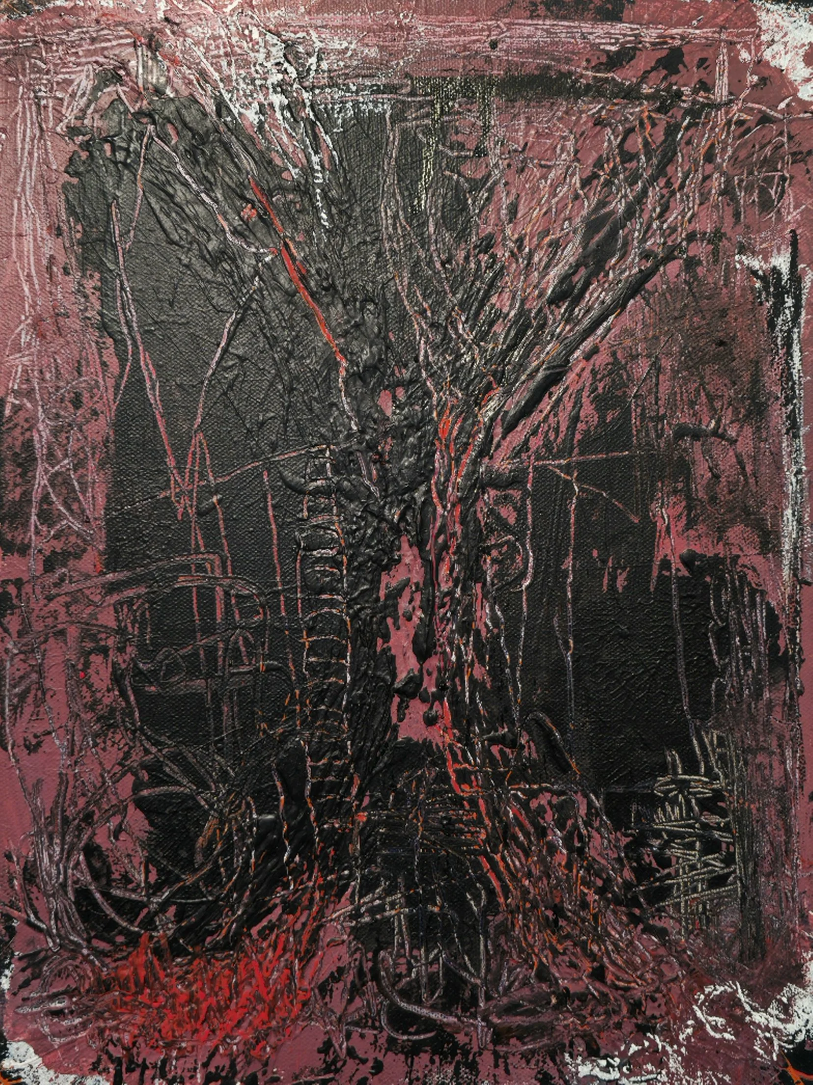 Liminal #78 / 2026 

40x50 cm 

paper / acrylic / ink / canvas