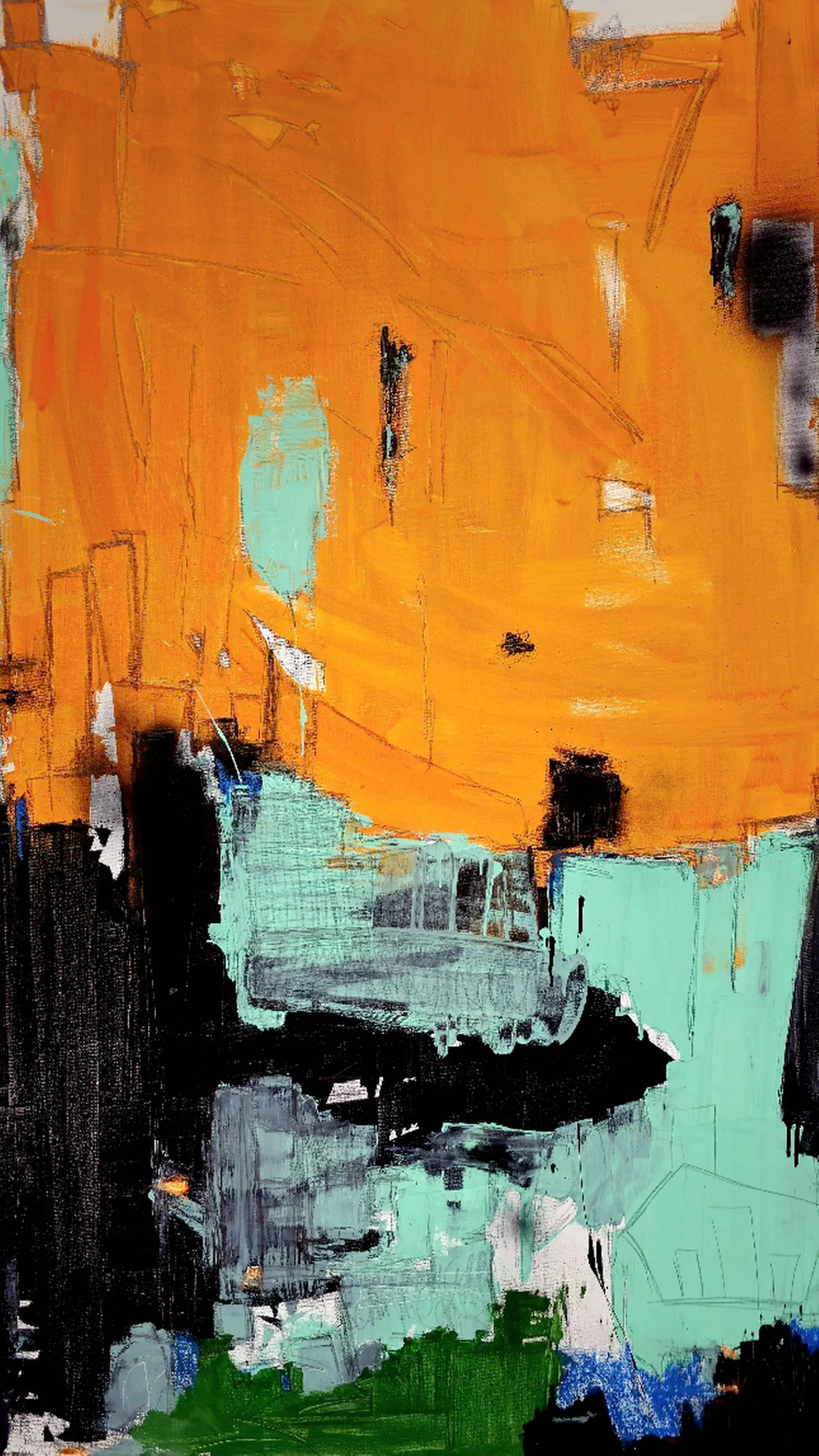 See Me Know #55A / 2026 

100x150 cm 
acrylic / oil / ink / canvas