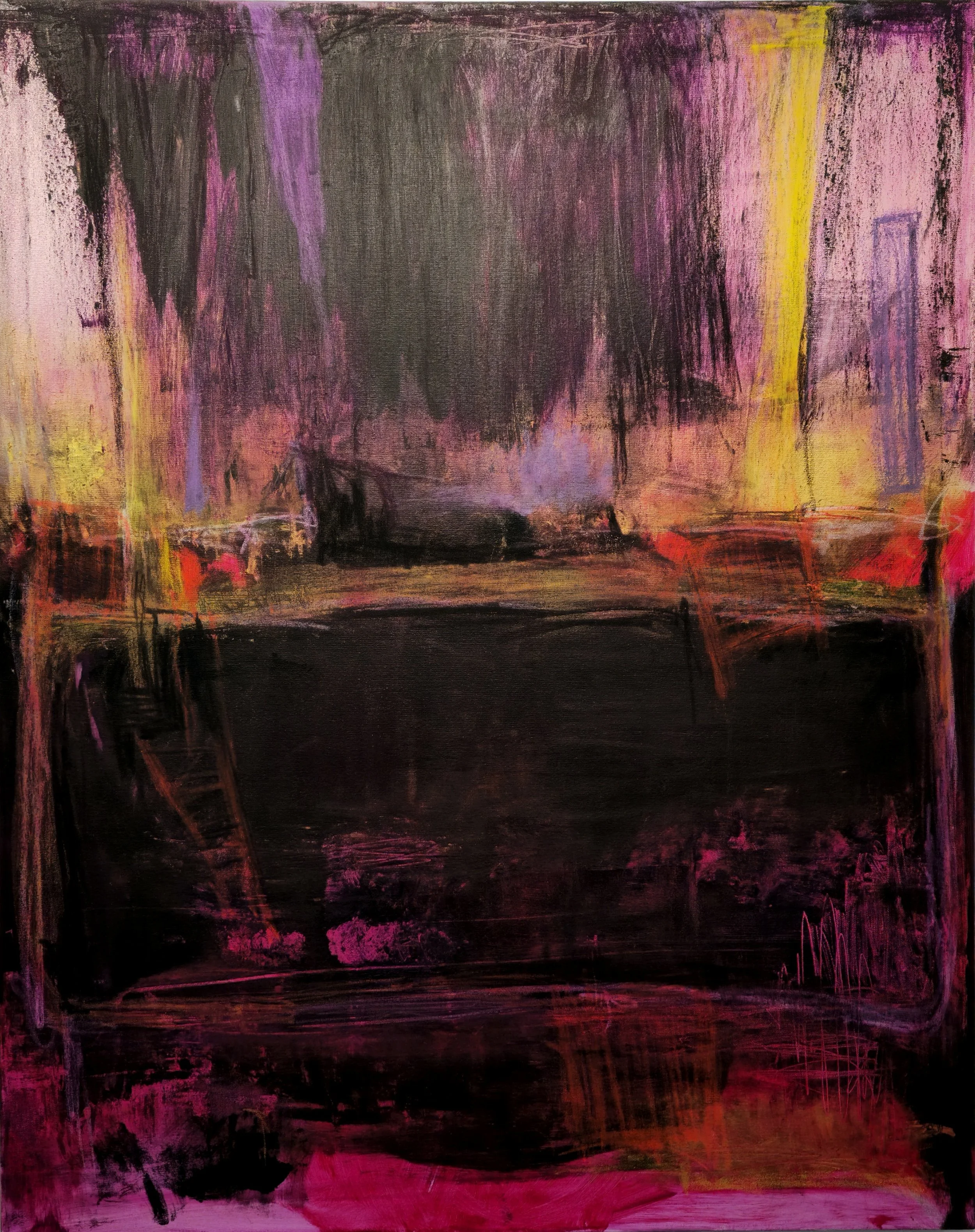 See Me Know #259 /  2026 

100x80 cm 
oil / charcoal / ink / canvas