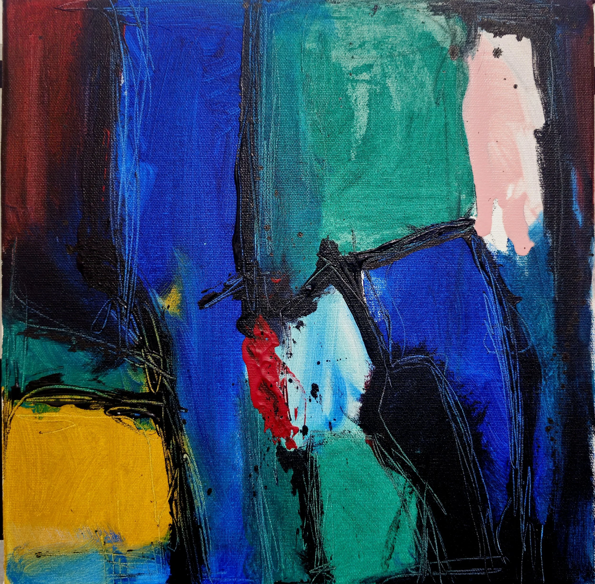 Love Bite #04 / 2026 

30x 30 cm 

oil / acrylic / ink / canvas

