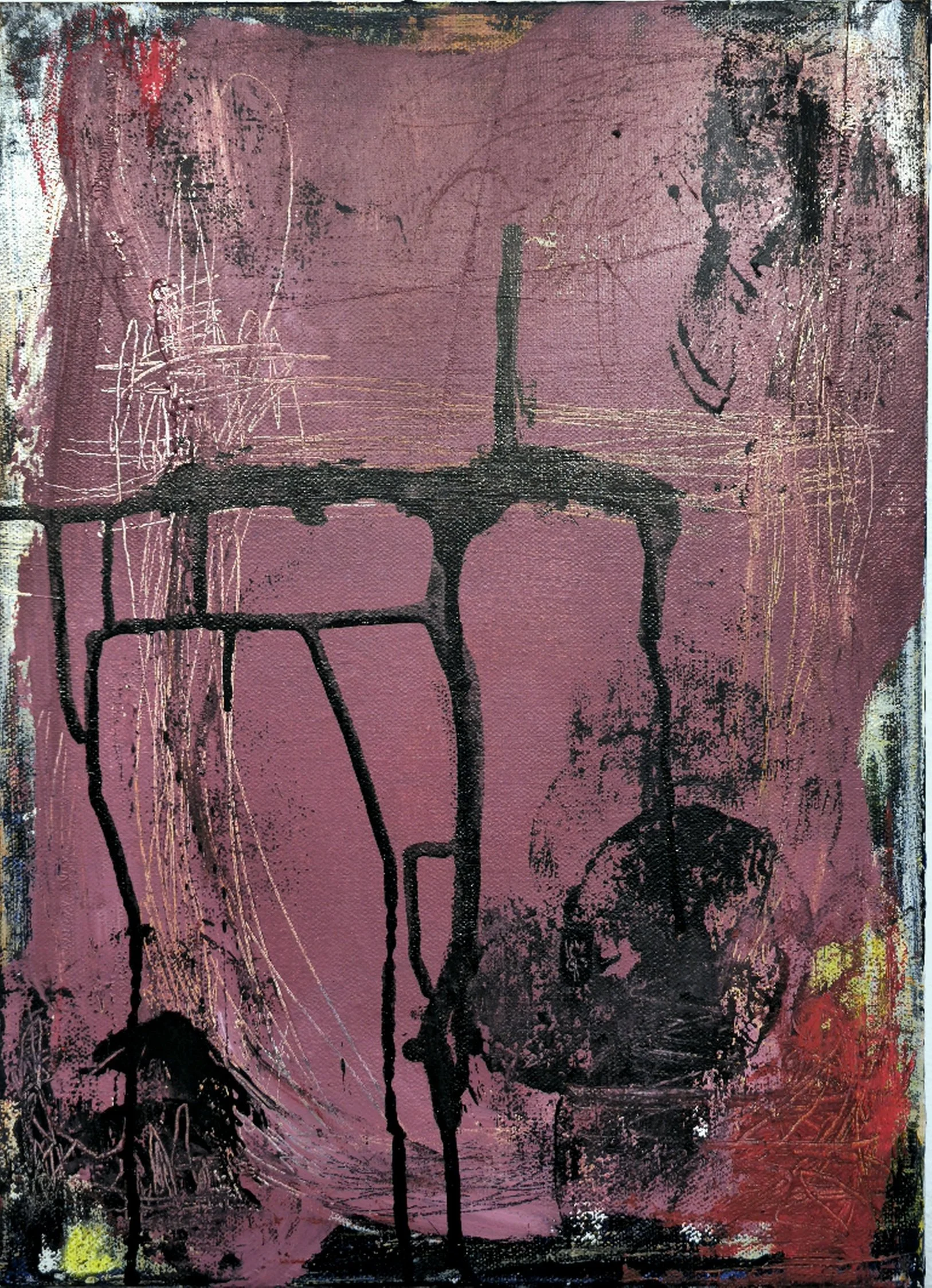 Liminal #10 / 2026 

40x50 cm 

acrylic / ink / canvas