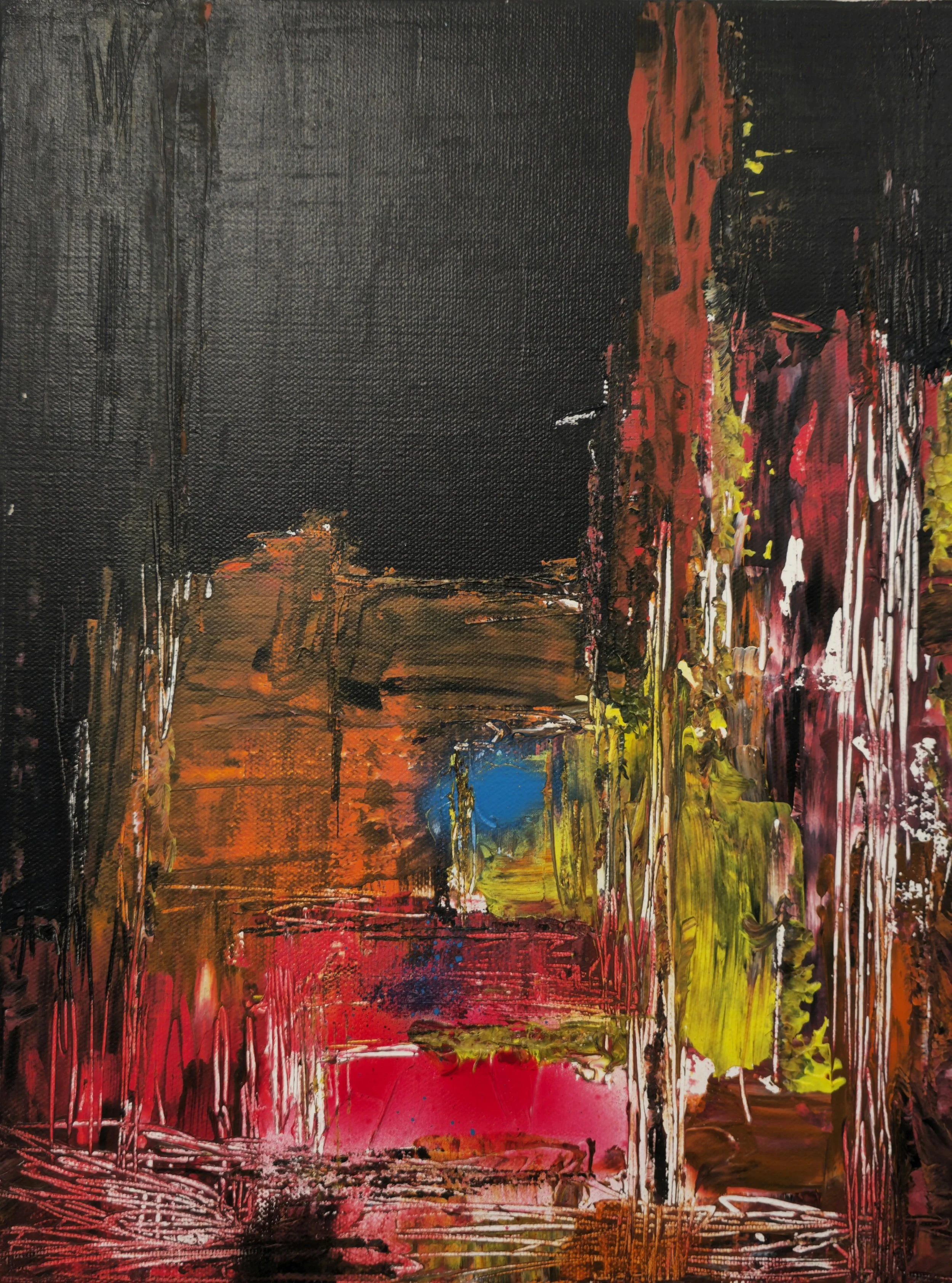 Love Bite #127/ 2026 

30x40 cm 
oil / acrylic / ink / canvas
