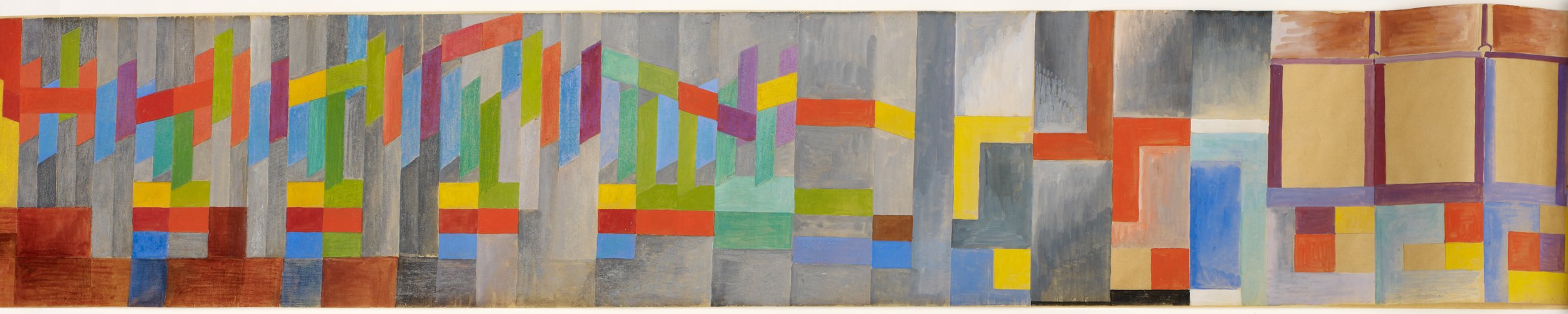 Detail from Colour music by Roy de Maistre, inspiration for Colour Music No. 1