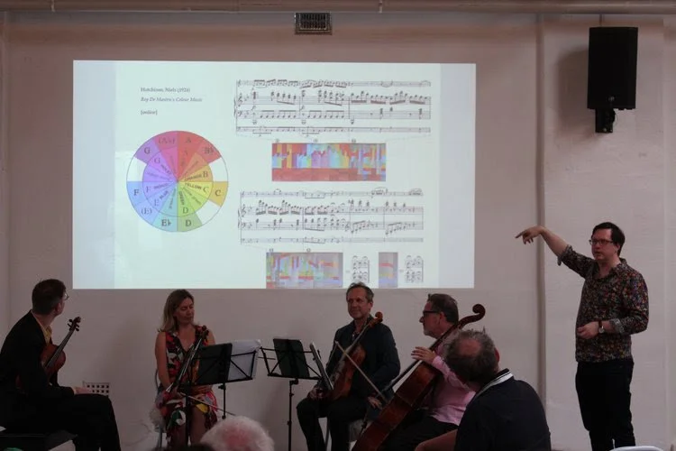 A moment from the Colour Music masterclass