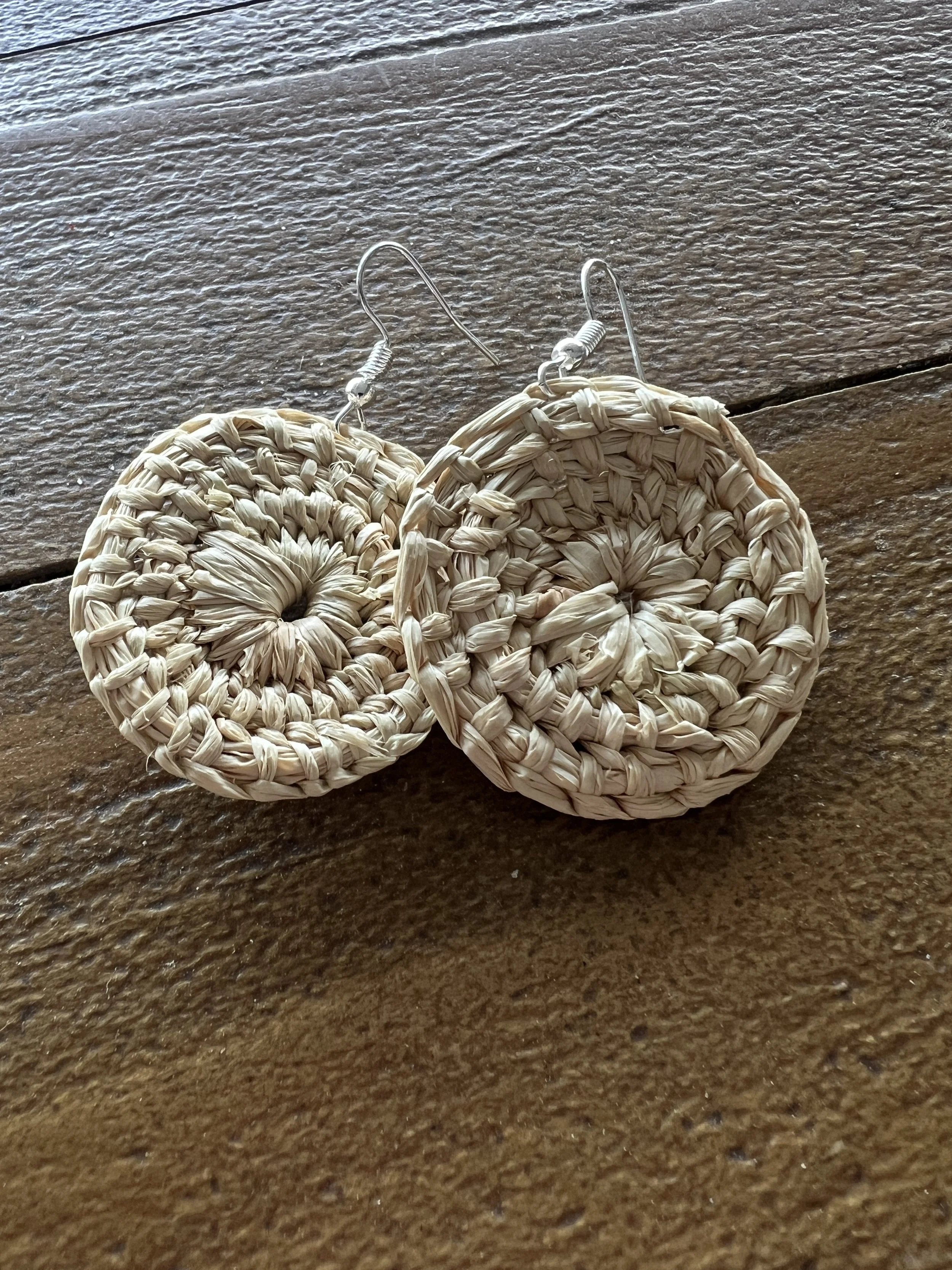 Natural Woven Earrings