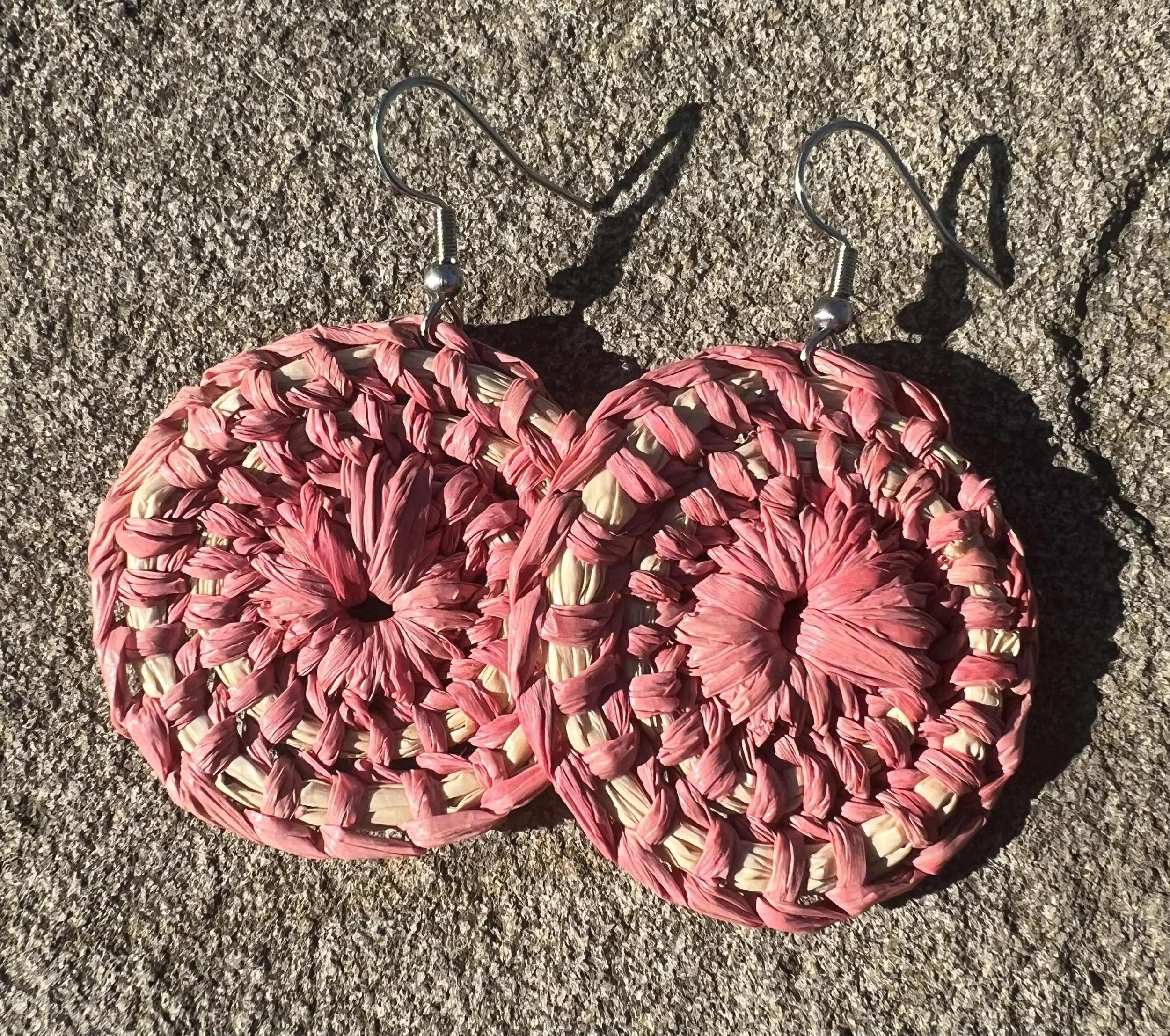 Desert Pea Woven Earrings