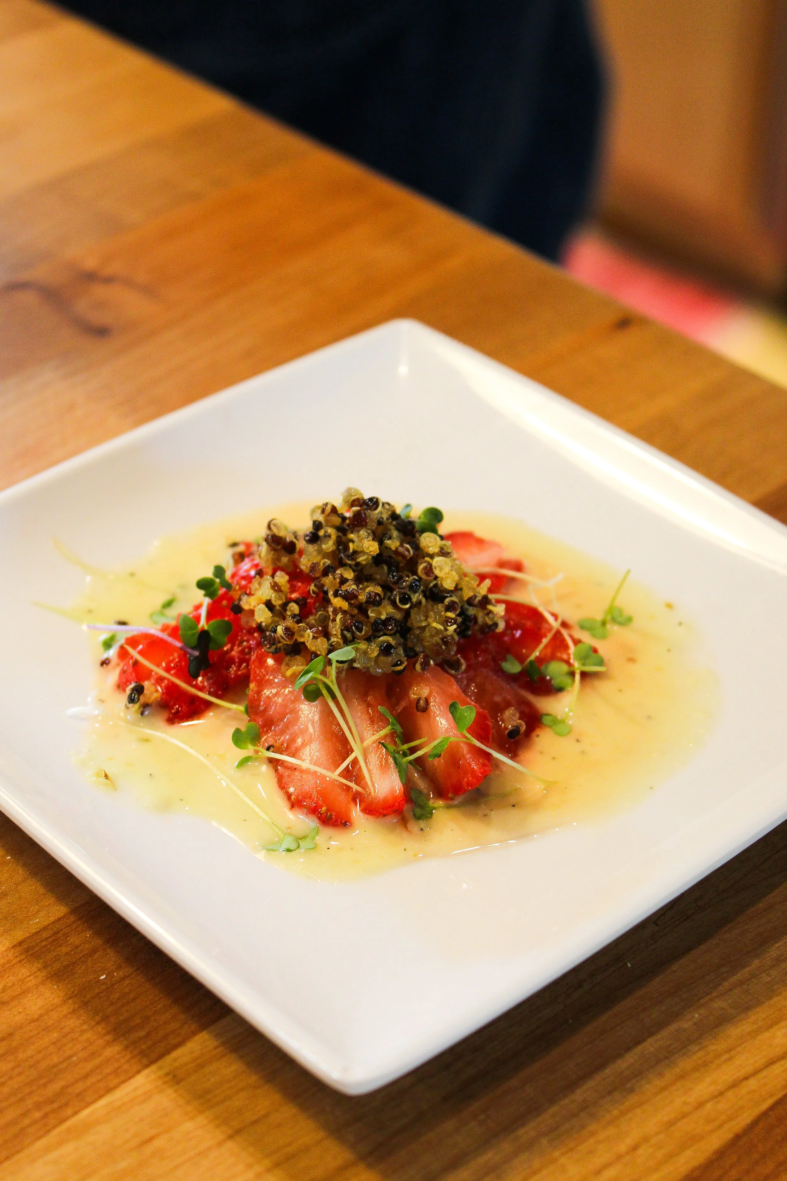 Strawberry Quinoa Dish at Chef Candice's Latin Fusion Supper Club Experience on the Central Coast