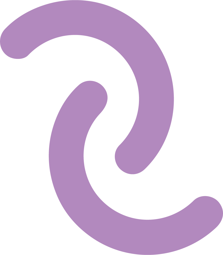 Large purple quotation mark on a black background, representing a quote or speech.