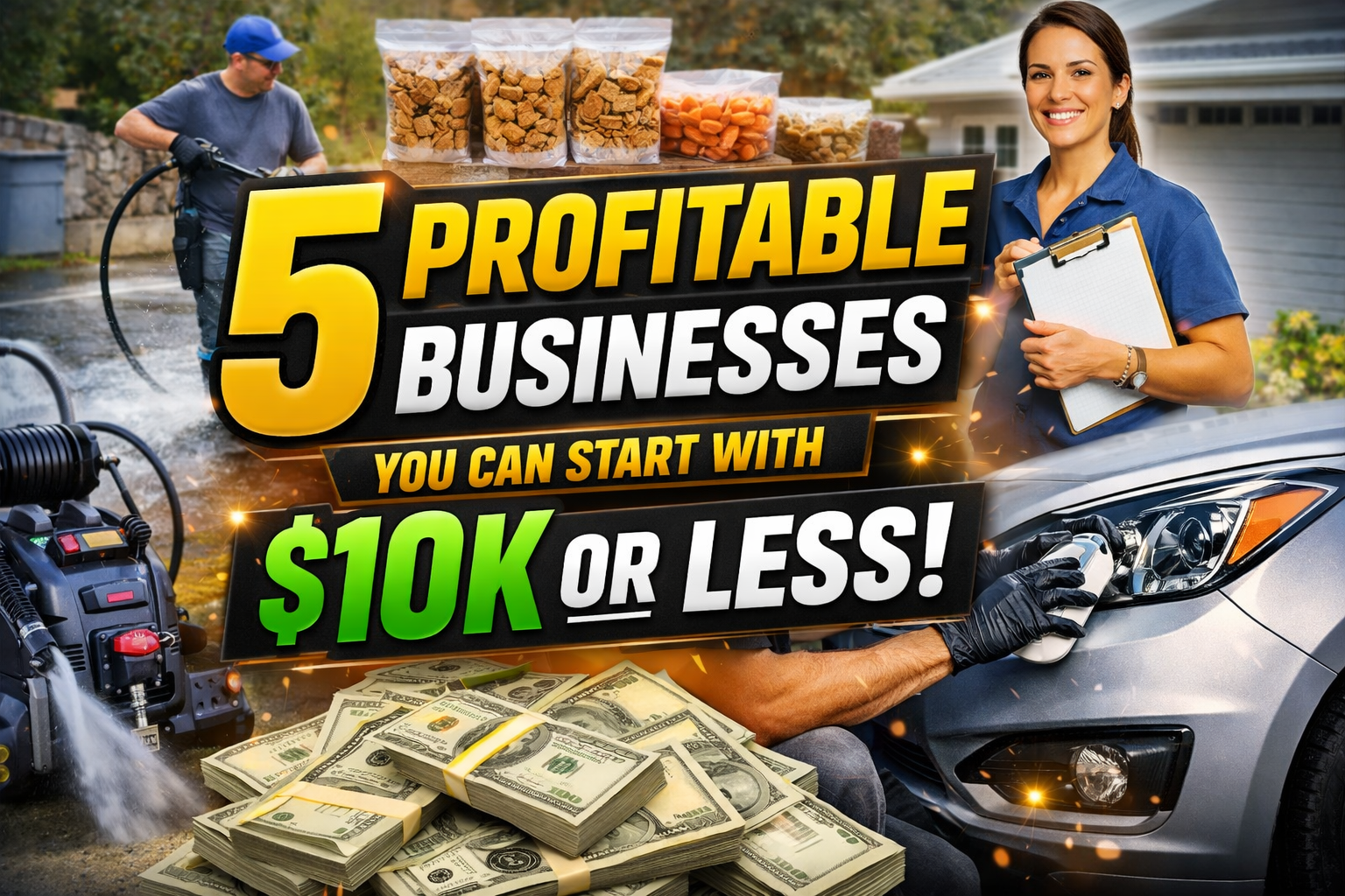 5 Highly Profitable Businesses You Can Start With $10k or Less