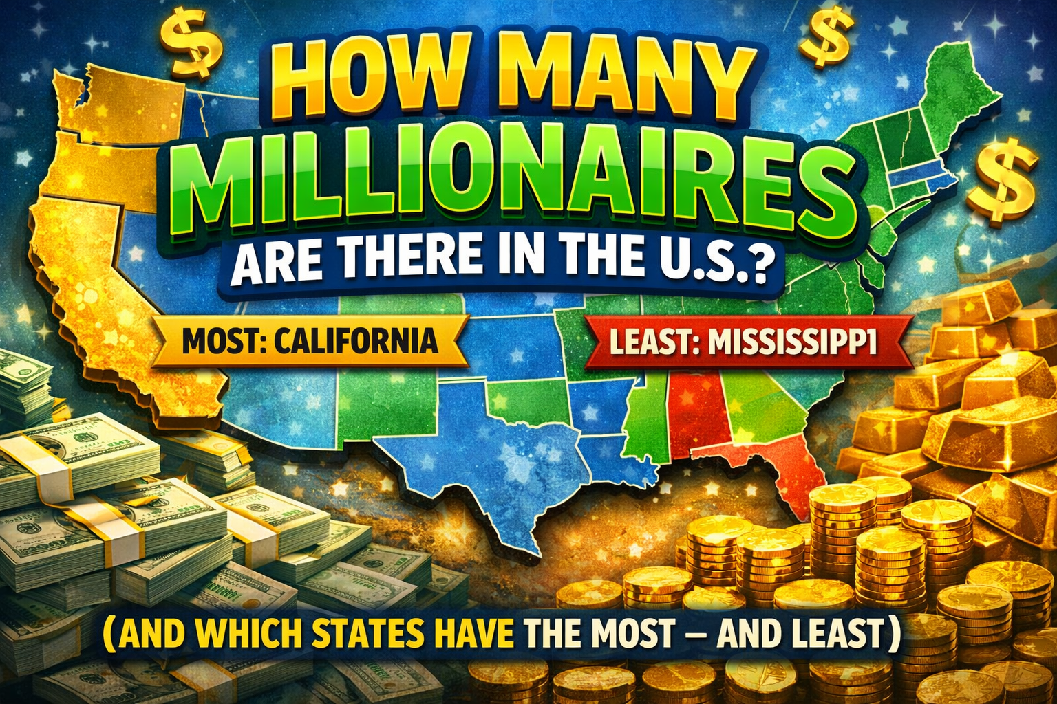 How Many Millionaires Are There in the U.S.? (And Which States Have the Most — and Least)