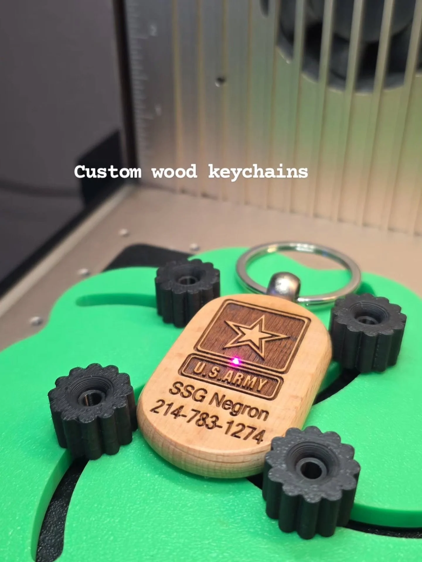 U.S army is one of our clients! We&rsquo;ve created custom keychains for recruiters to hand out to new applicants! #custom #military #branding #brandactivation #merch #army #navy #marines #airforce #recruit #basictraining #servicemembers #instagram #