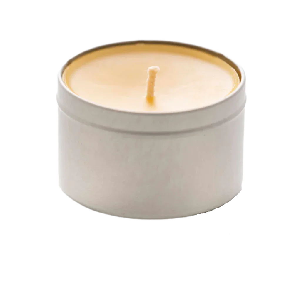Beeswax Large Tealight Candle - With Tin