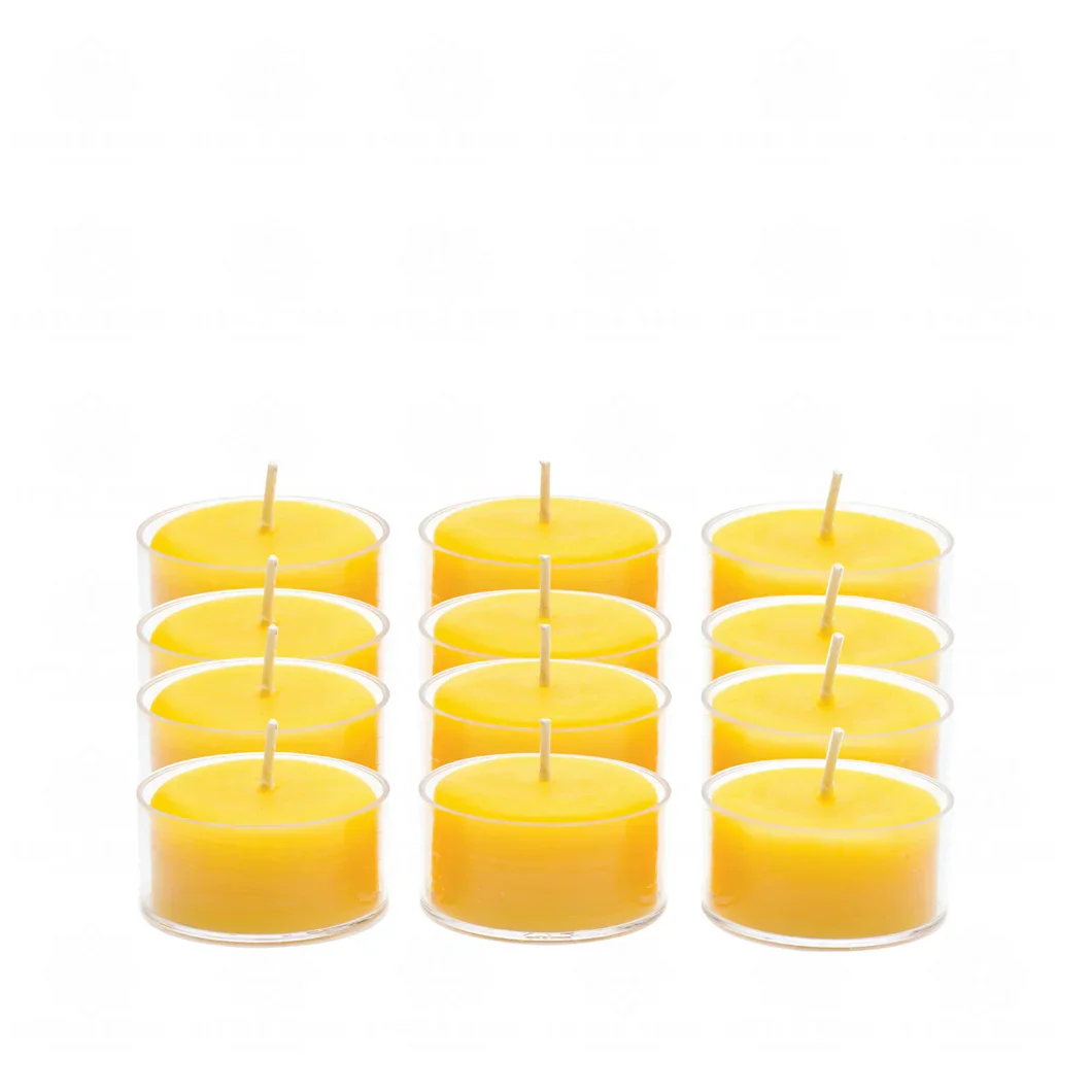 Beeswax Tealight Candles - Pack of 12