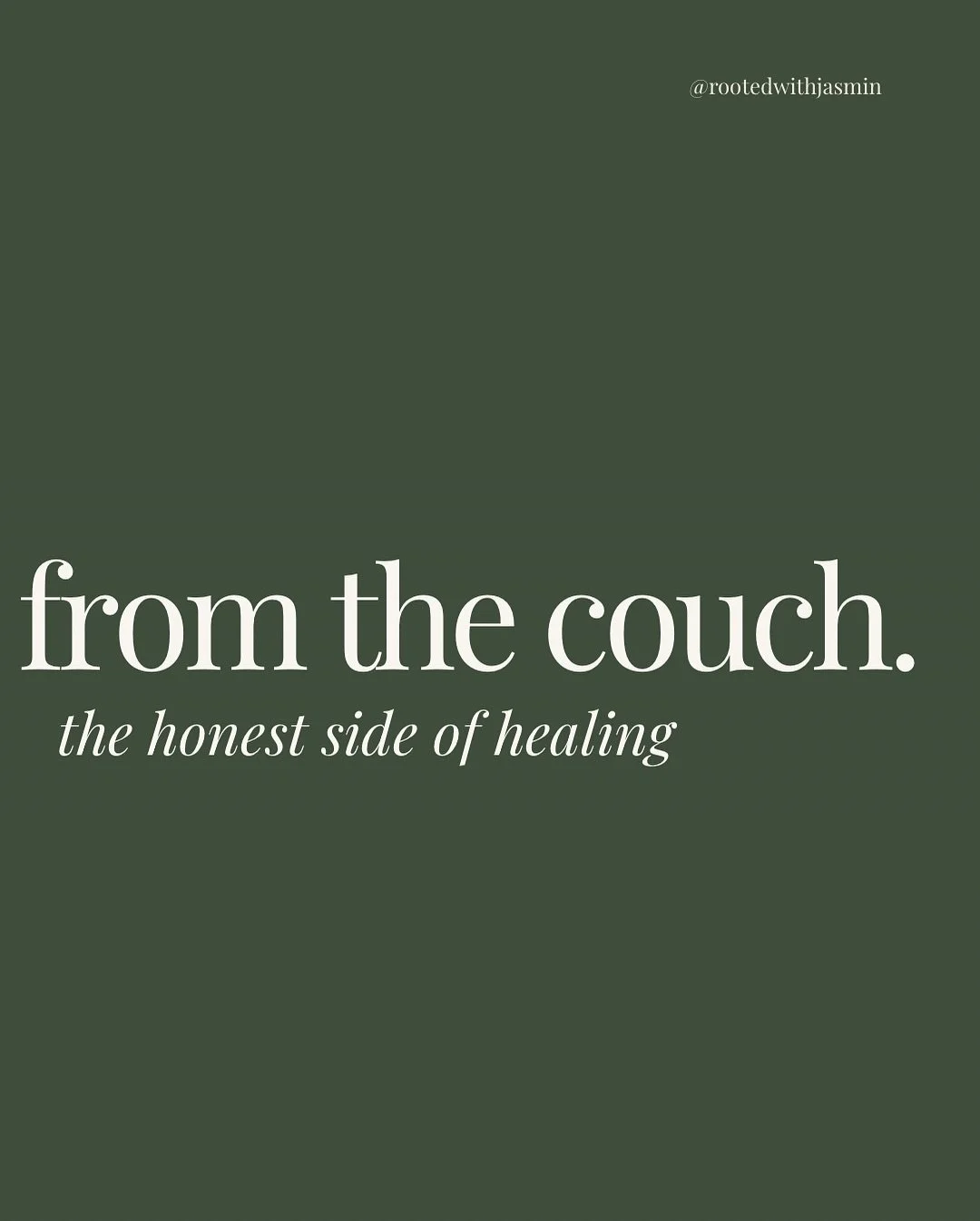 From the couch 🌿

Some truths are uncomfortable&hellip; but growth rarely happens in comfort. These are the patterns I see most often in therapy: avoidance, excuses, overthinking, refusing responsibility, and ignoring boundaries.

If you see yoursel