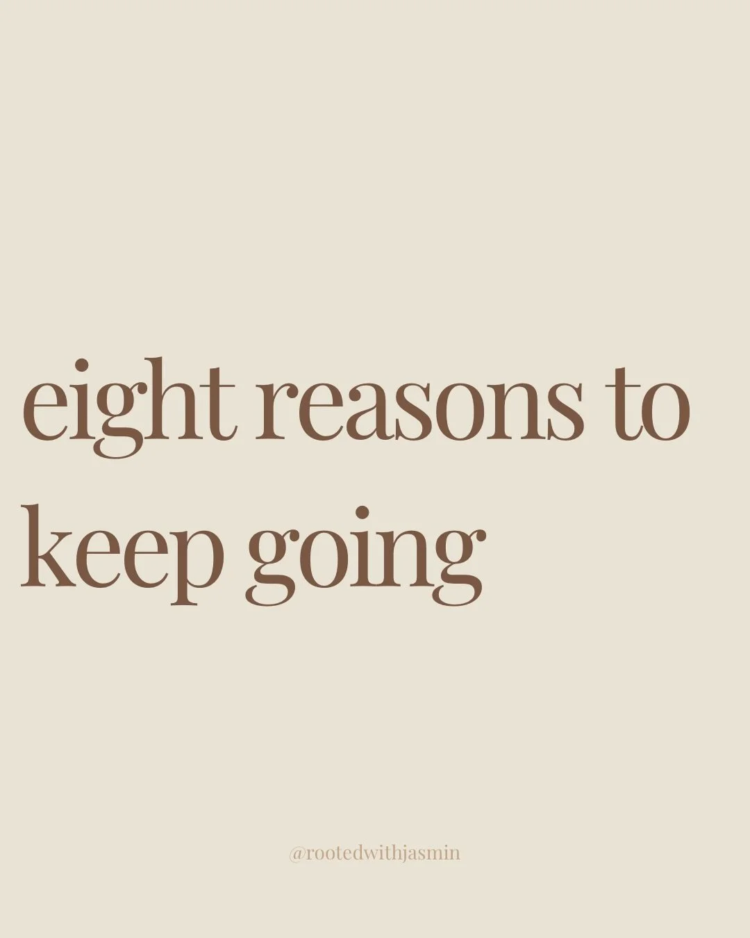 You don&rsquo;t need a grand reason to stay; sometimes the quiet ones are enough. Growth, joy, clarity, connection&hellip; they often arrive slowly, gently, and long after we expected them to.

Your story isn&rsquo;t finished.
You&rsquo;re still unfo