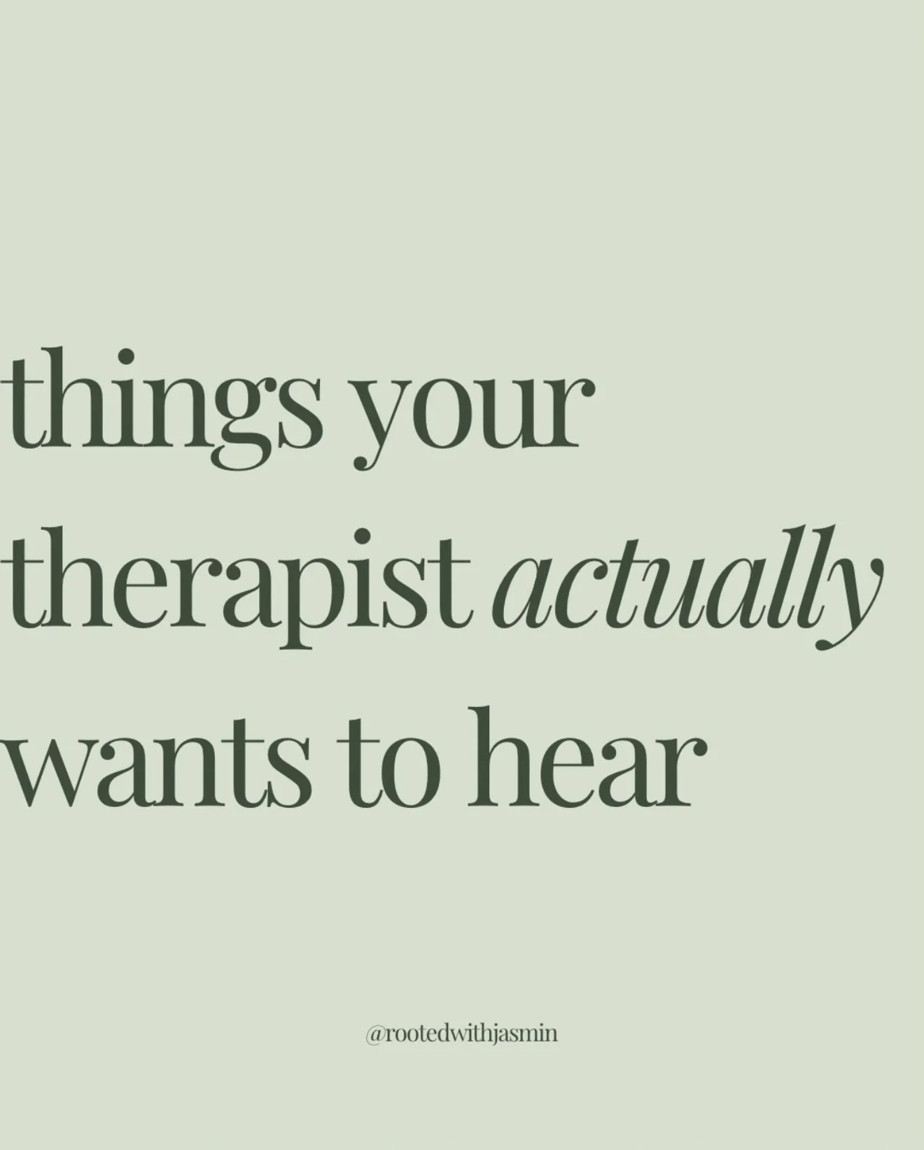 Therapists don&rsquo;t expect you to walk in with neatly packaged feelings or perfect insight. You&rsquo;re allowed to be unsure, scared, messy, guarded, overwhelmed, or still figuring things out. 

Your job isn&rsquo;t to present yourself perfectly.