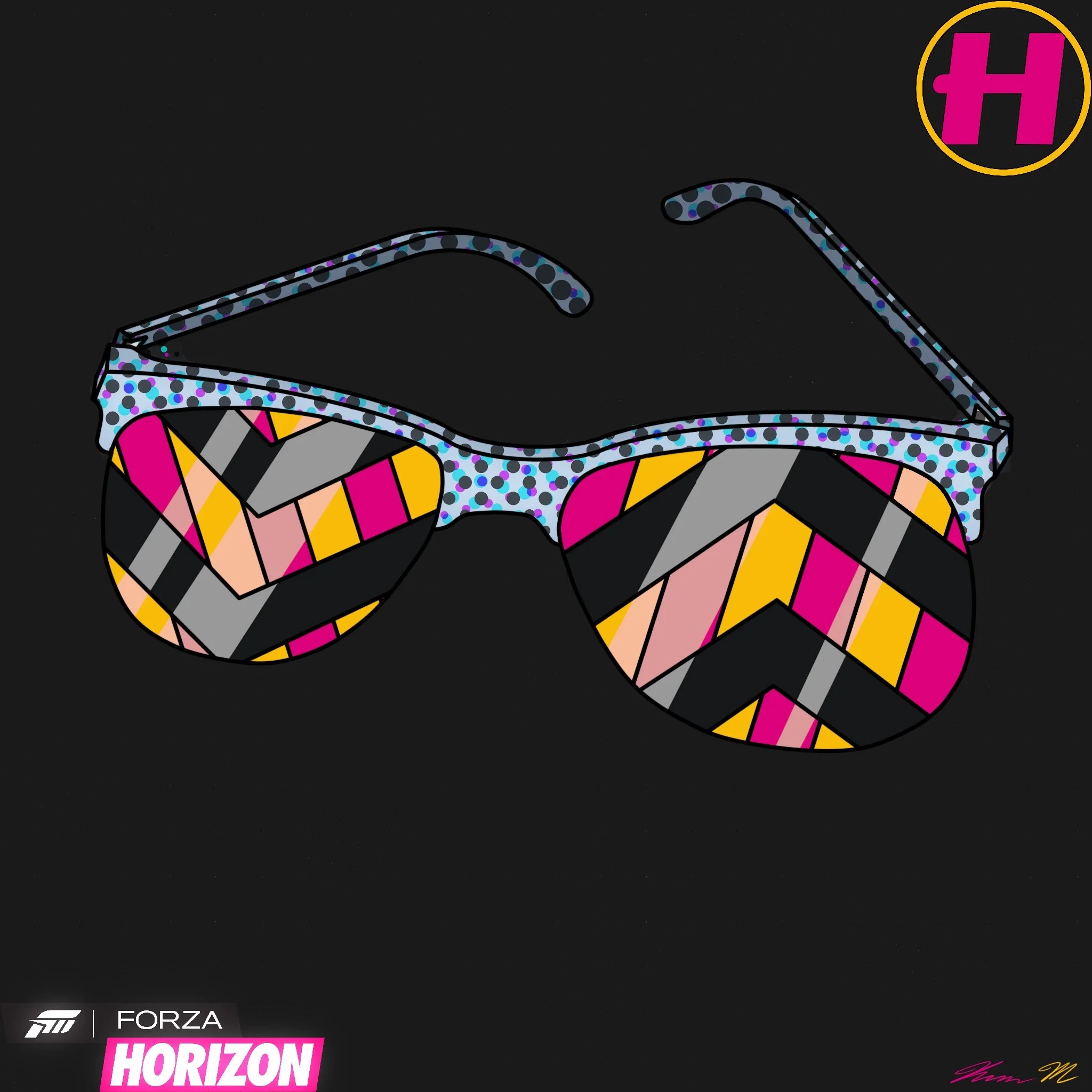 Glasses inspired from Forza Horizon