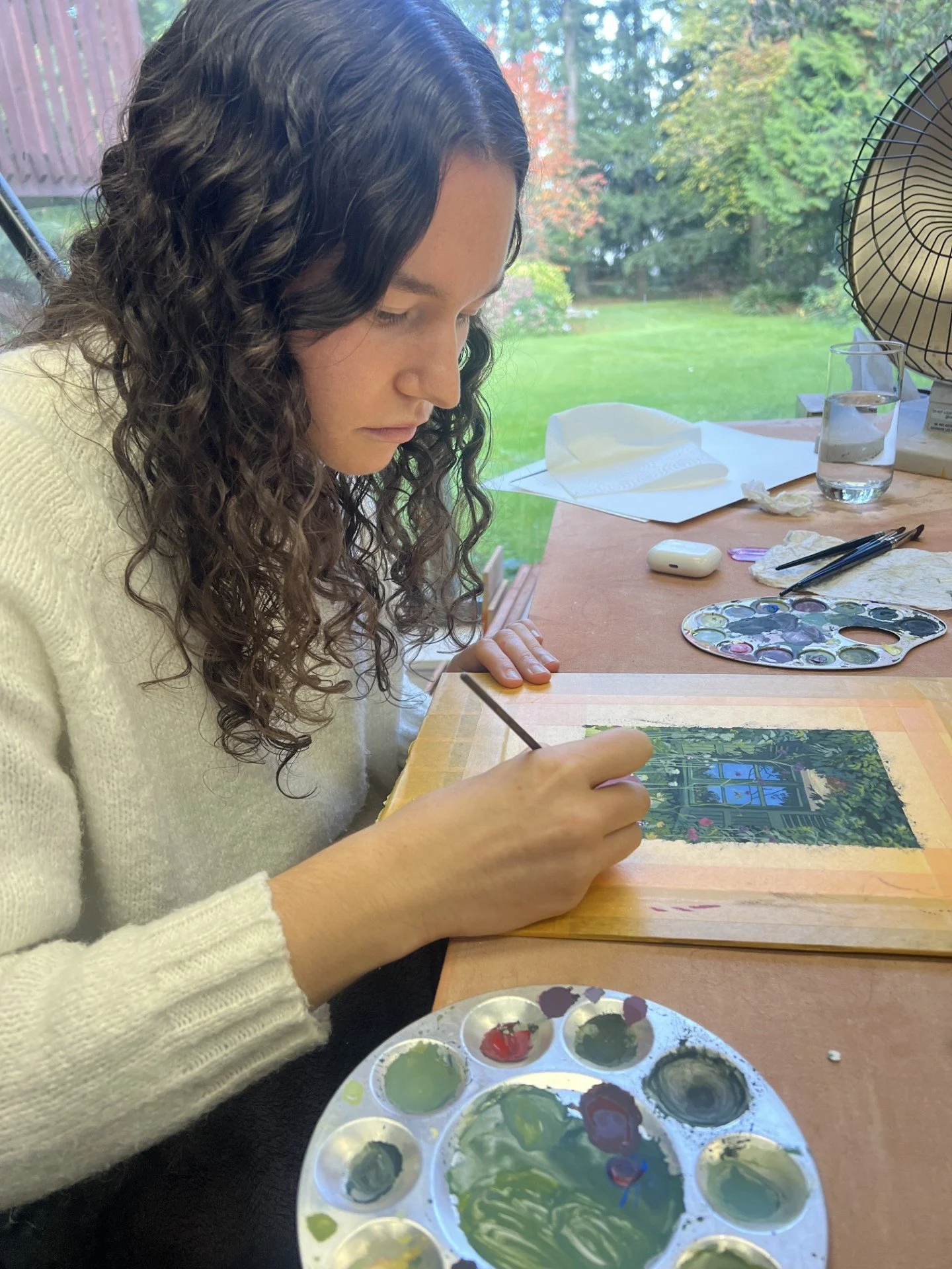 Sierra Rae making art