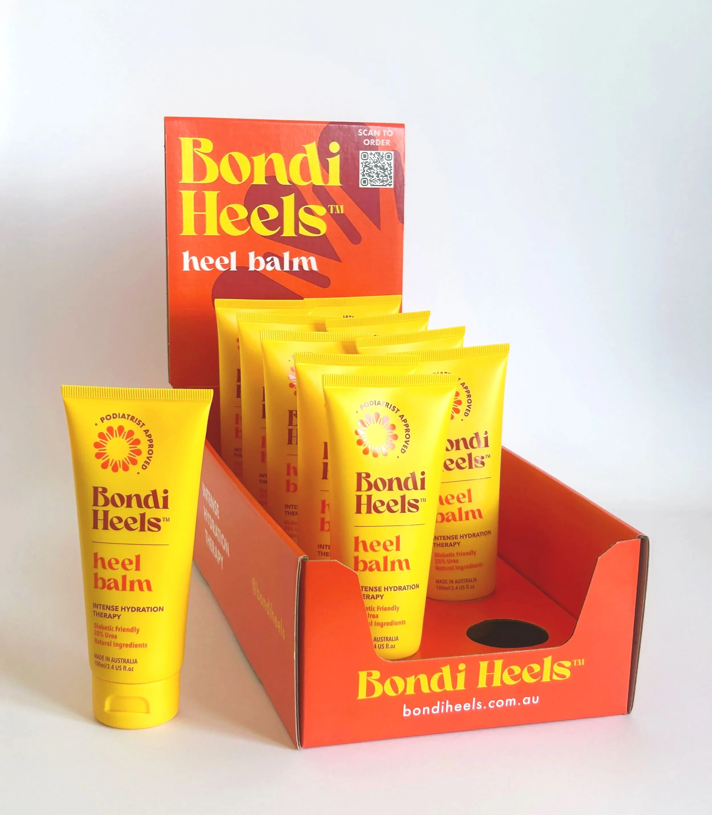 Bondi Heels™ - Box of 10 Tubes 100ml ea