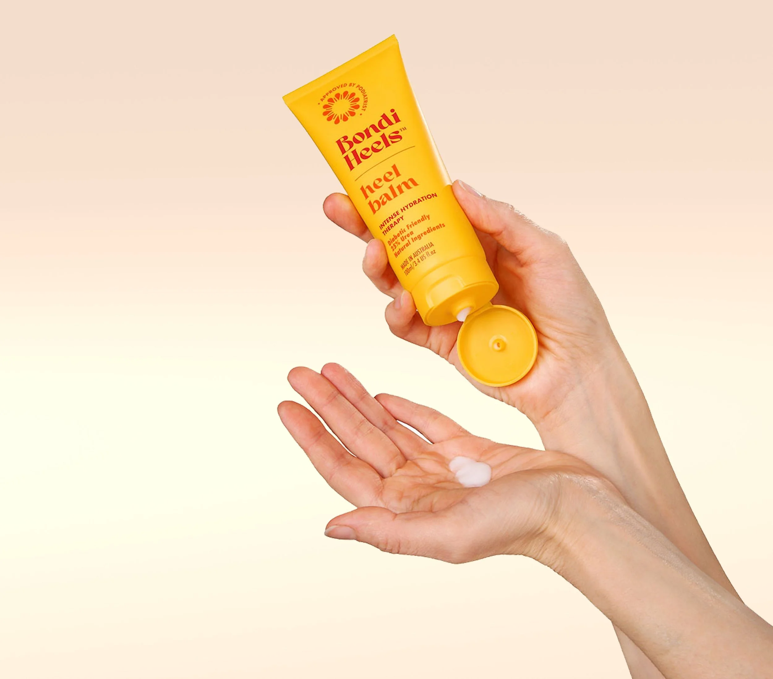 Bondi Heels non-greasy formula