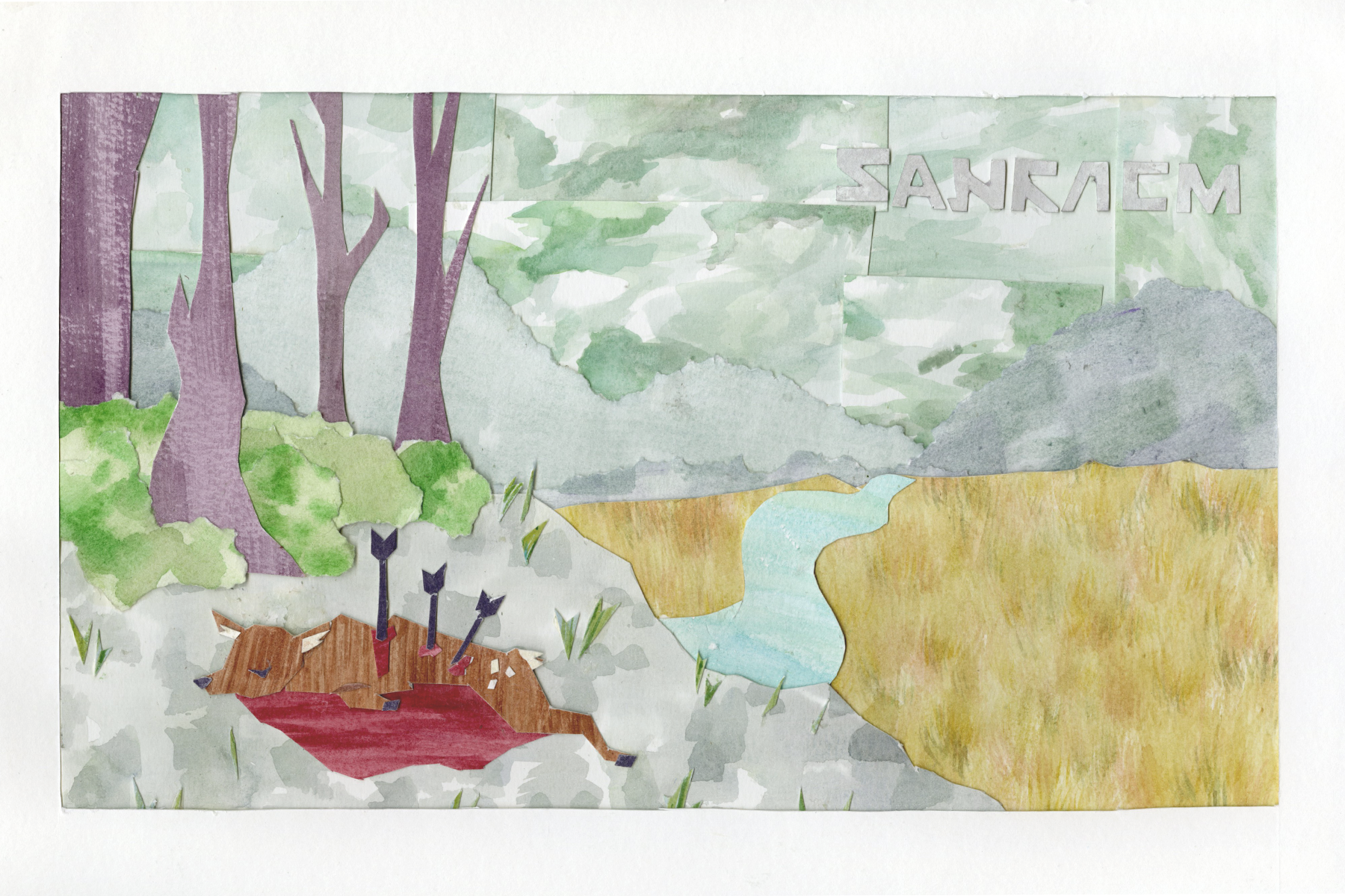 Gubrick
watercolor collage