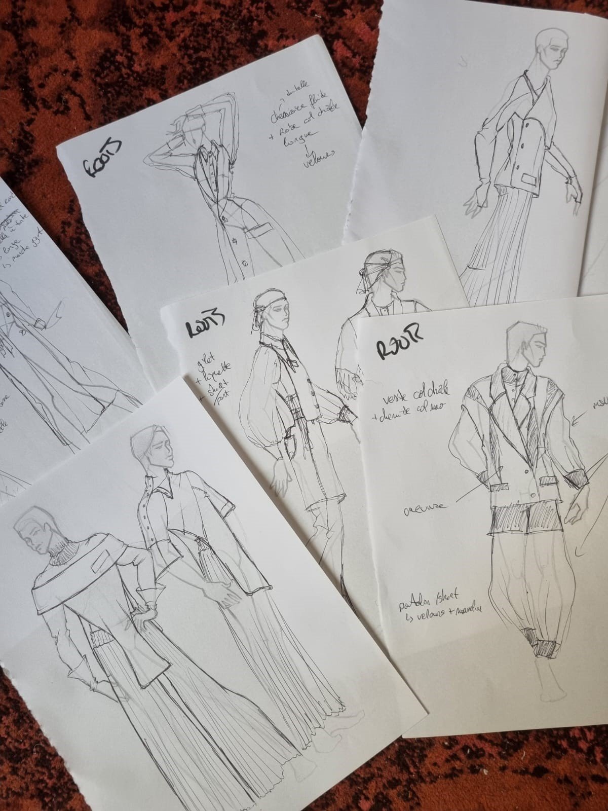 Croquis collection mariage 2026. Sur-mesure, choix matières méticuleux