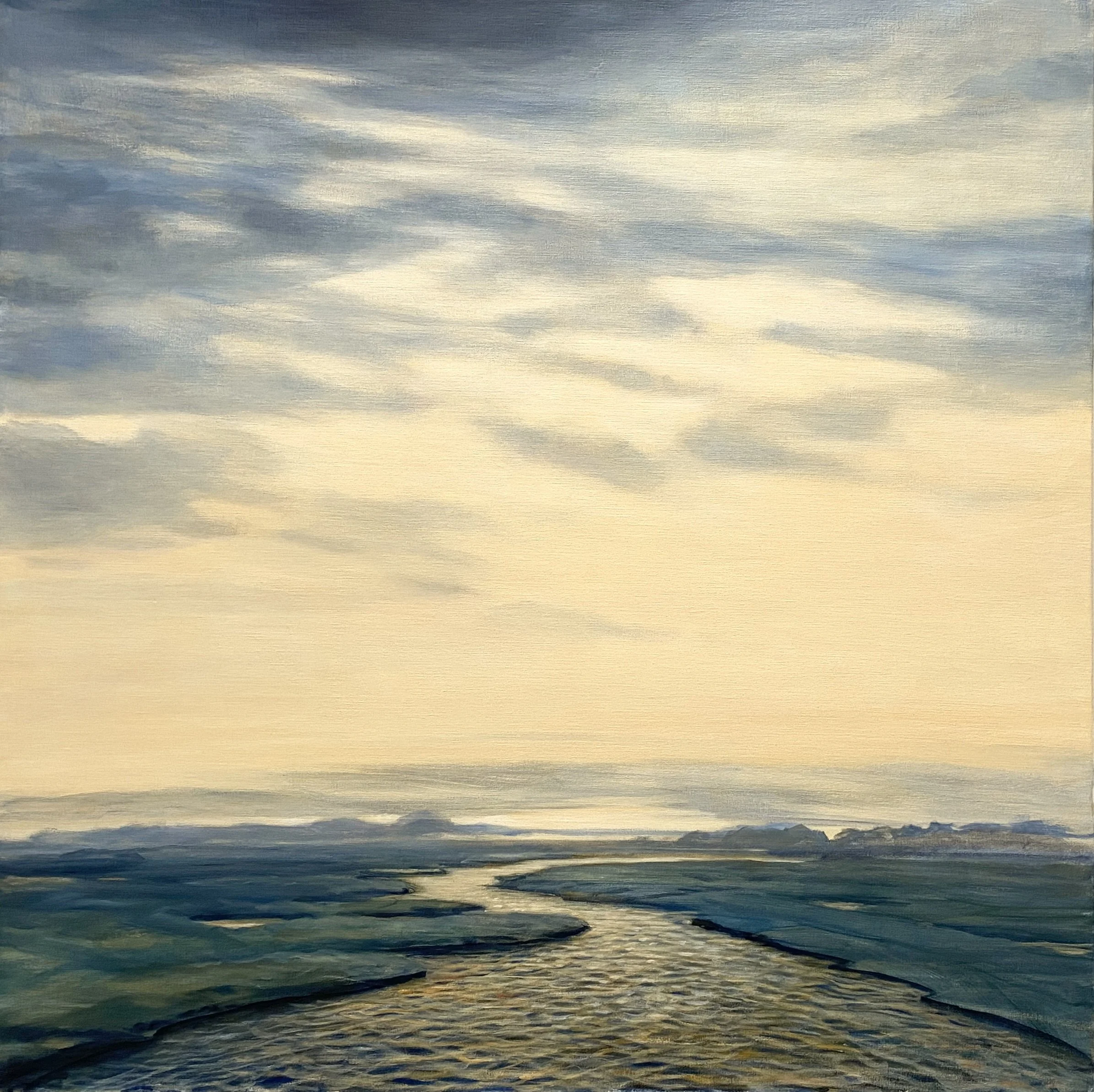 Åen
Akryl på lærred, 110 x 110 cm, 2025