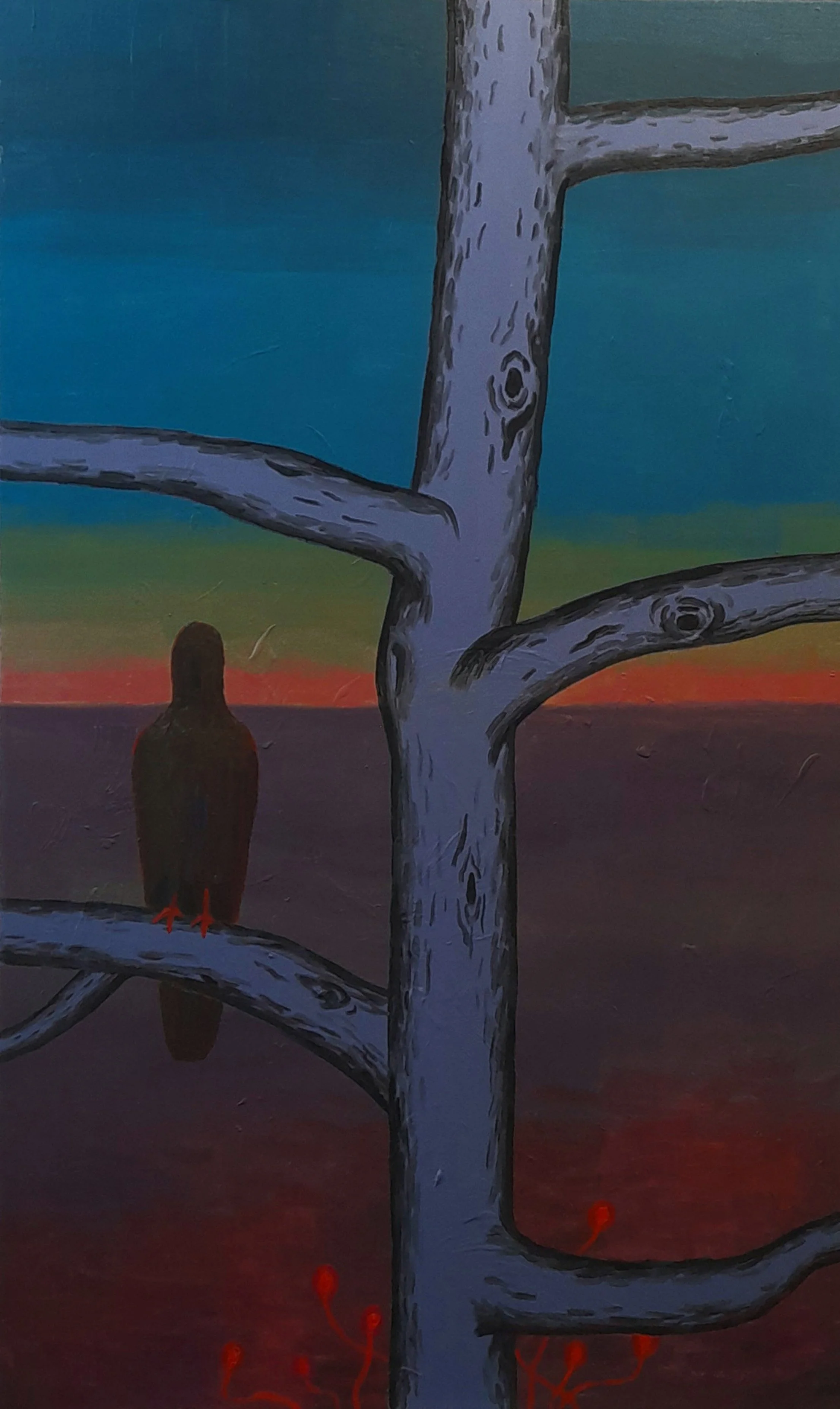 Birdland 2
Olie på lærred, 126 x 76 cm, 2025