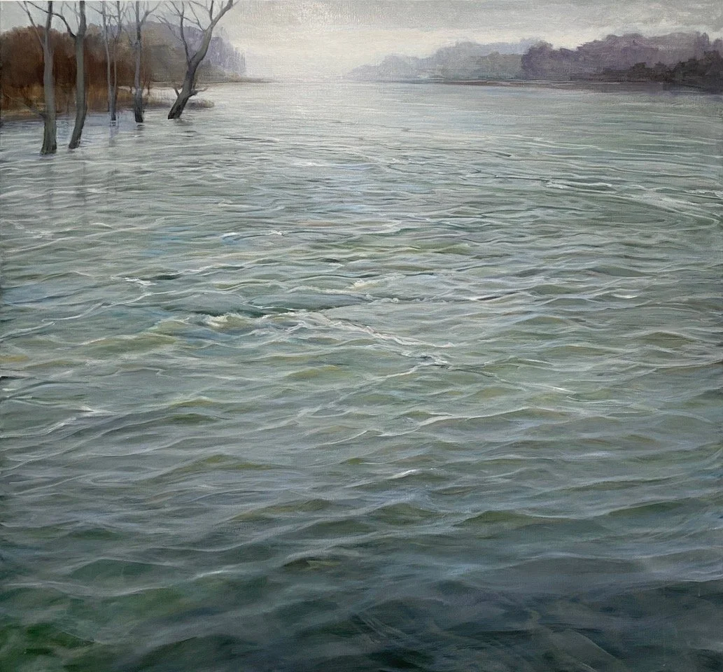 Højvande
Olie på lærred, 140 x 150 cm, 2025