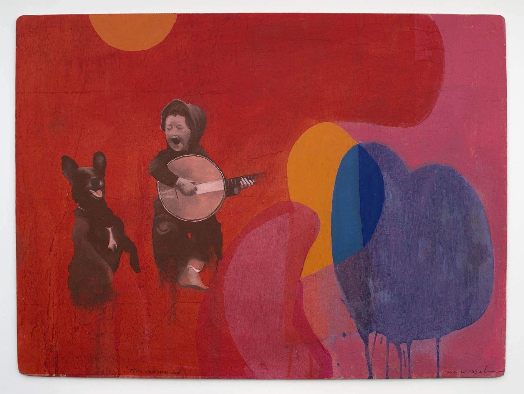 Time is always now
Olie og tempera på træ, 54 x 70 cm