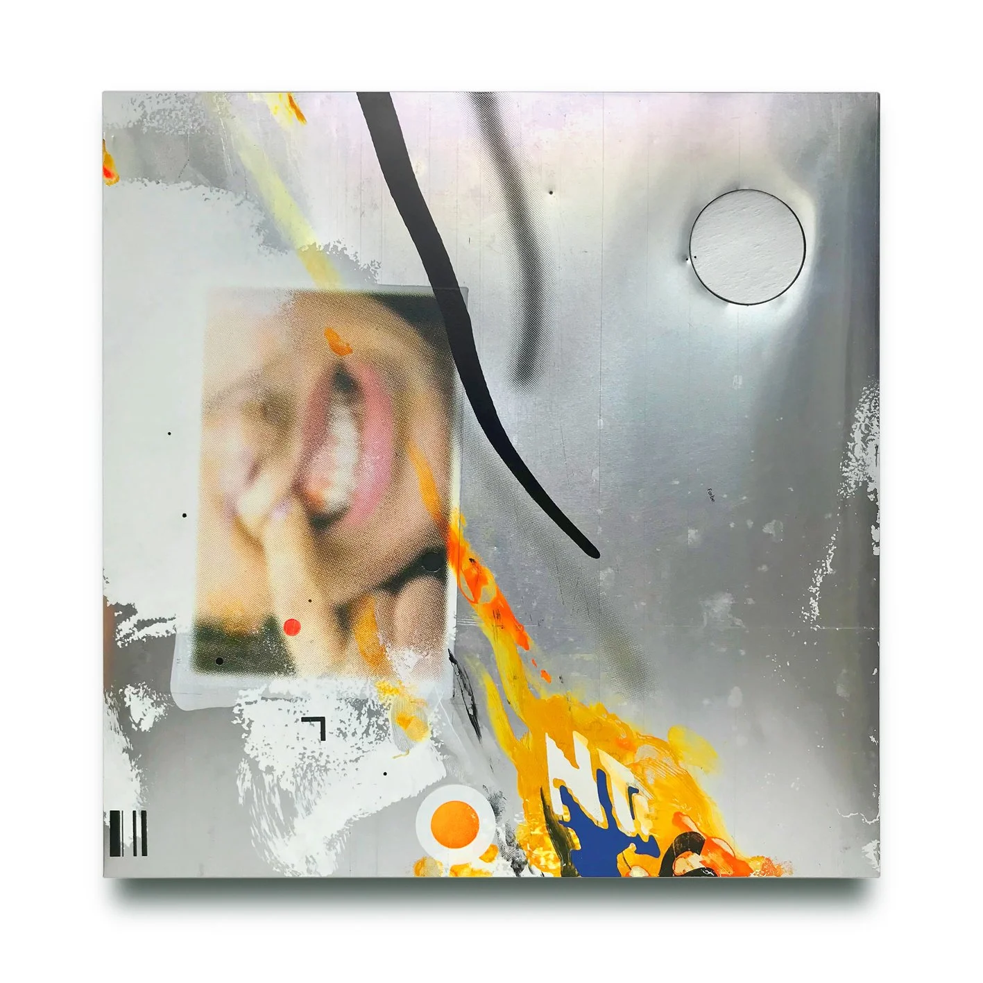 Eisenfanta
Blandingsteknik og lak på aluminium, 44 x 44 cm, 2024
