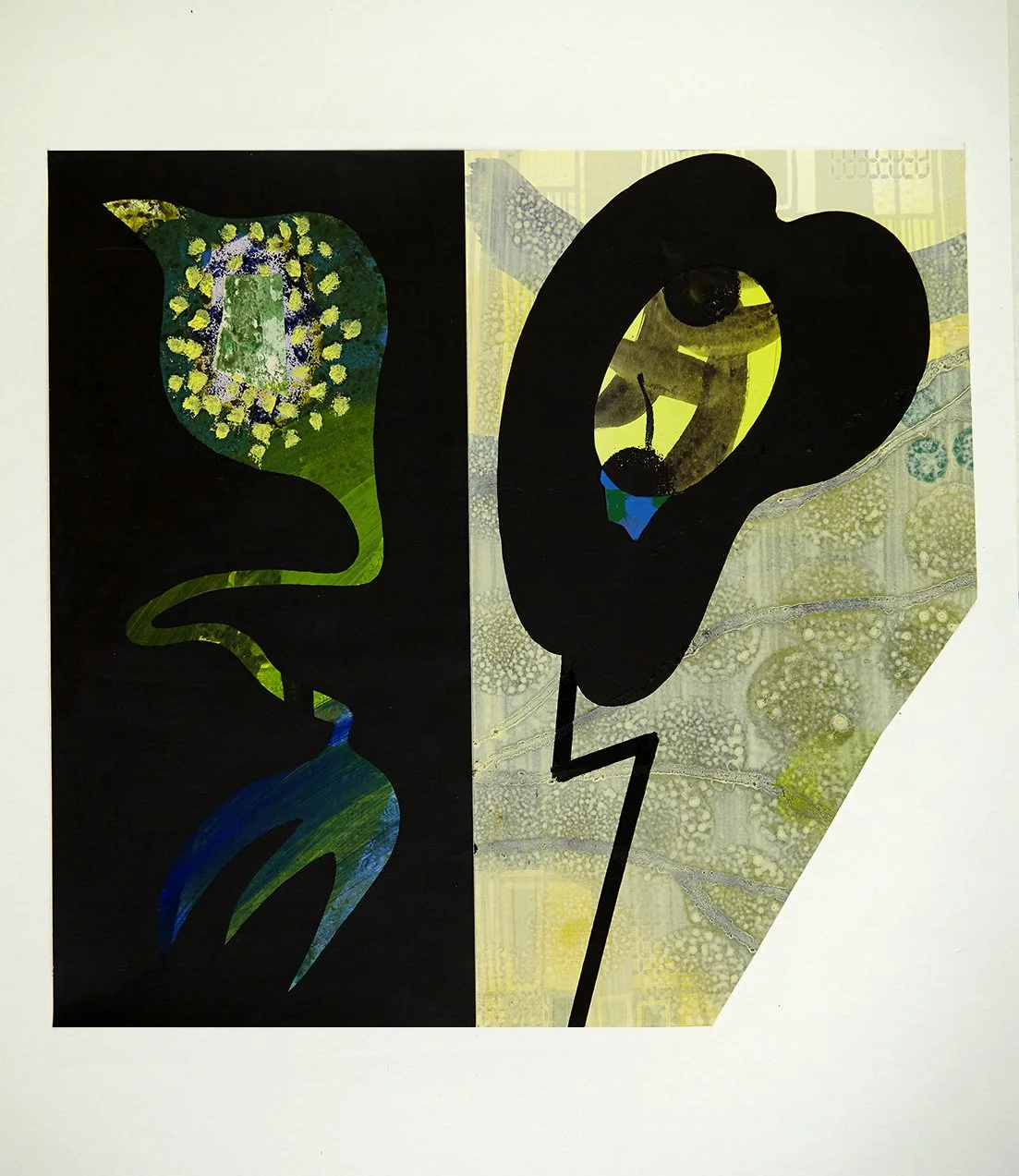 Dobbelt-portræt
Mixed media på papir, 43 x 45 cm