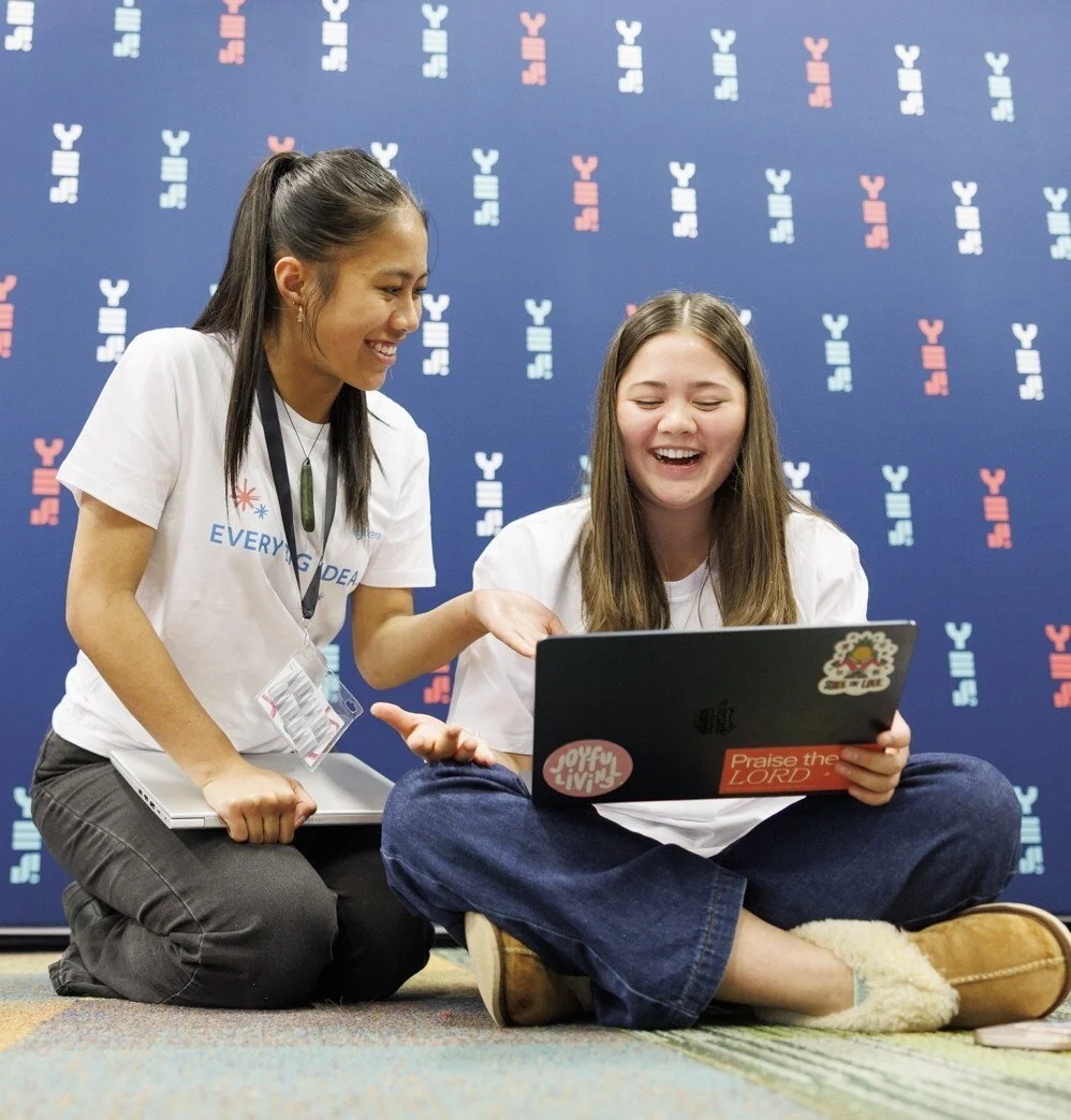 Young Enterprise students collaborating on a business project, demonstrating the hands-on entrepreneurship education supported by the Duke of Edinburgh Cup New Zealand