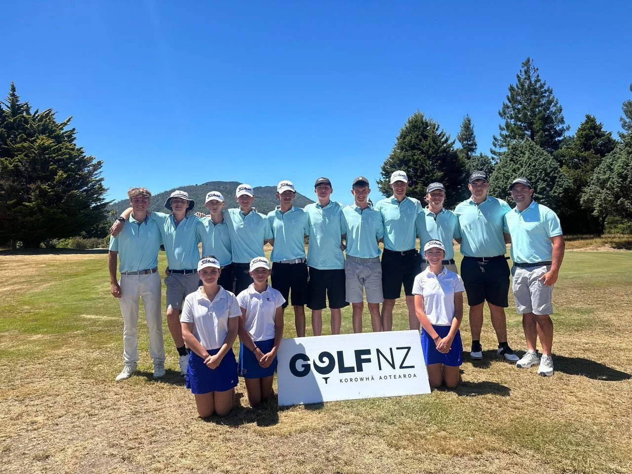 Golf New Zealand youth development programme participants at a community event, showcasing inclusive golf initiatives supported by the Duke of Edinburgh Cup New Zealand
