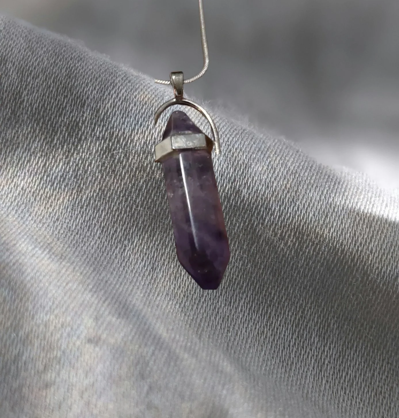 Fluorite Point Pendant ✨ Focus • Peace • Vibrational Clarity