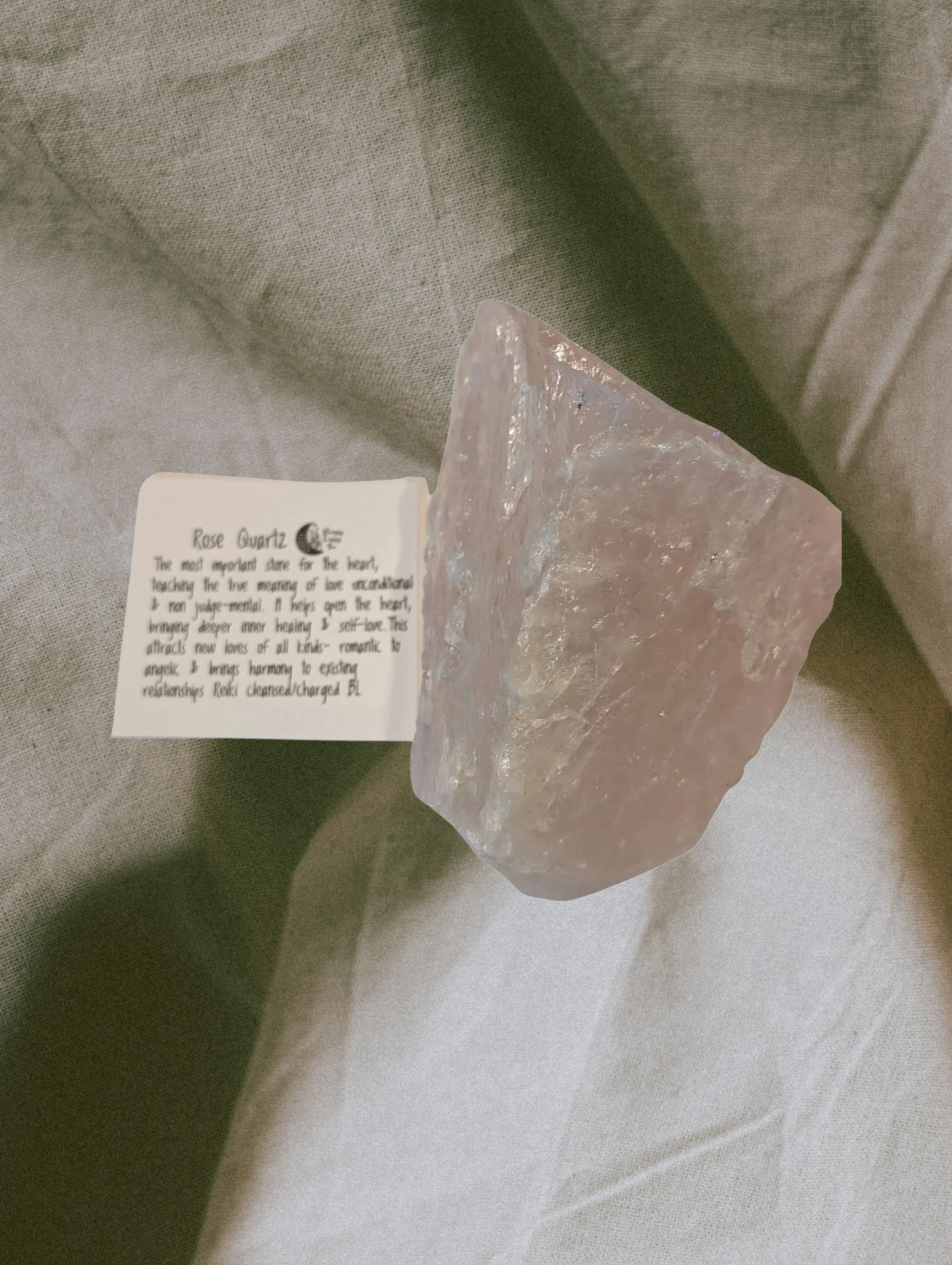 💖Rose Quartz Chunk 0.15 kg Emotional healing, peace, compassion, creativity