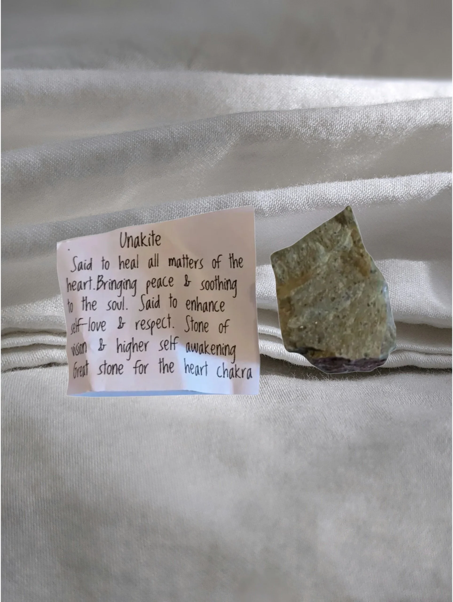 Unakite Raw -Healing • Balance • Renewal