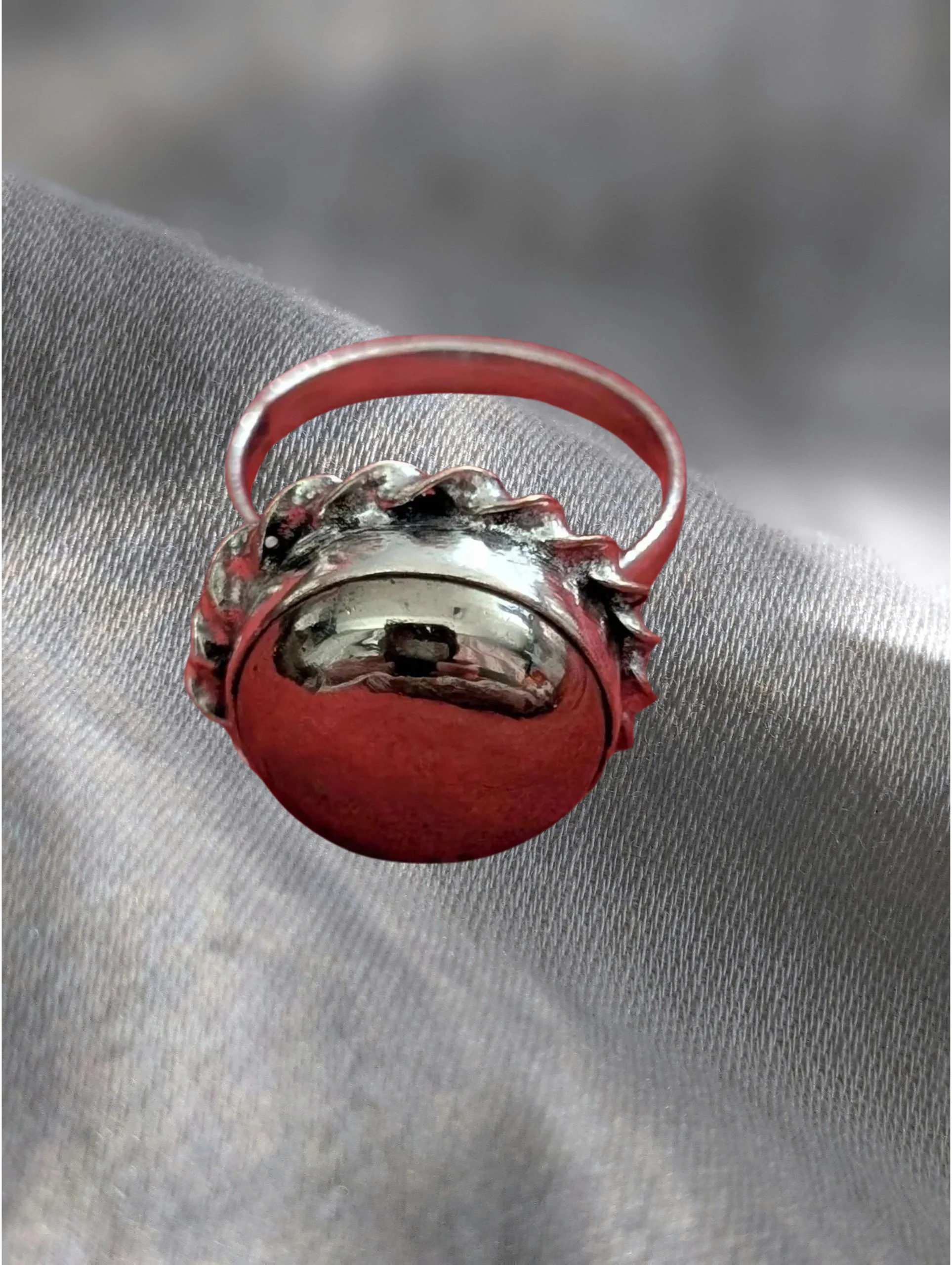 ⚡🪙 Pyrite Round filigree set Sterling Silver Ring – Size 7.5  Manifestation • Abundance • Confidence  ✨⚡ (Copy)