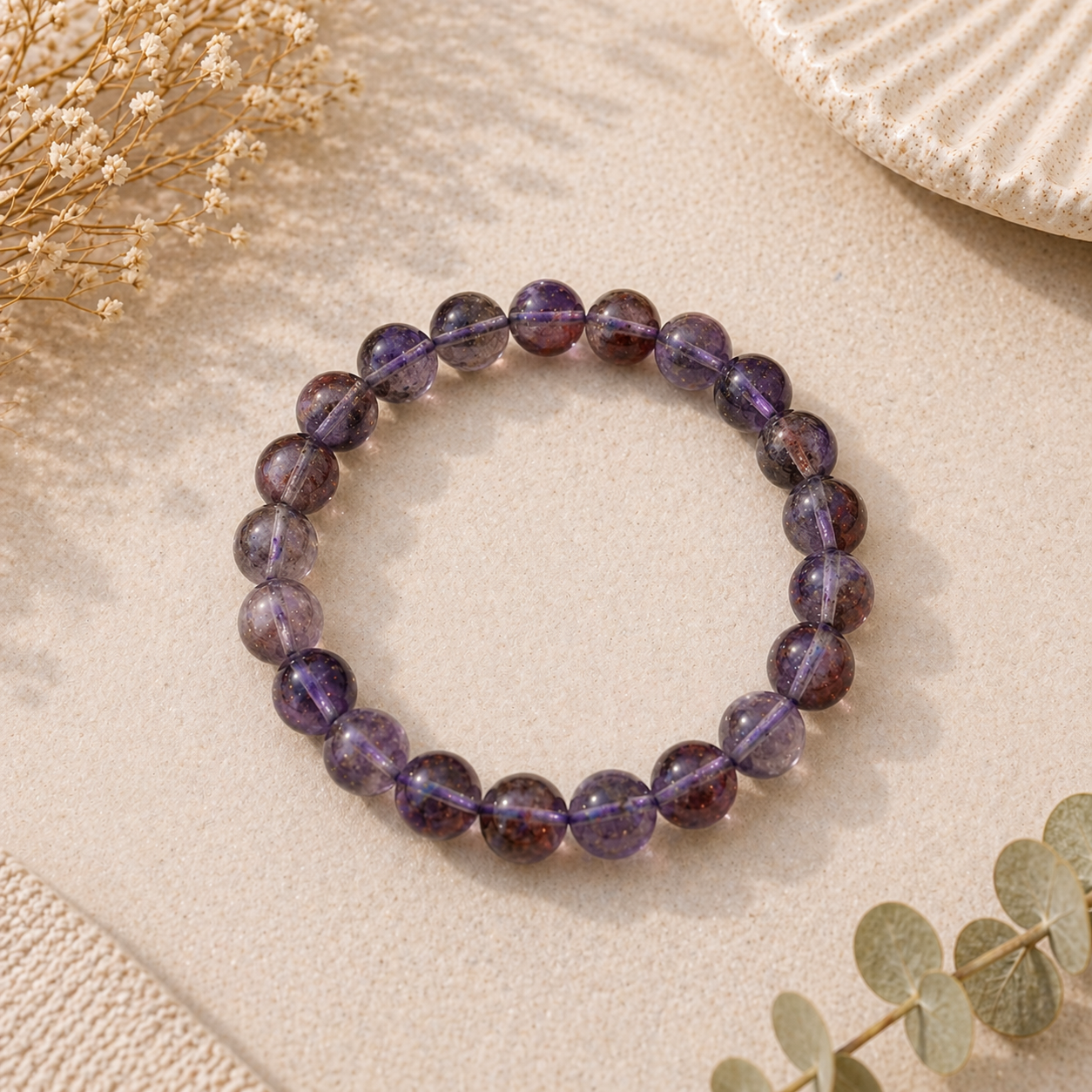 Super 7 Stretch Bracelet 6mm– Intuition • Spiritual Alignment