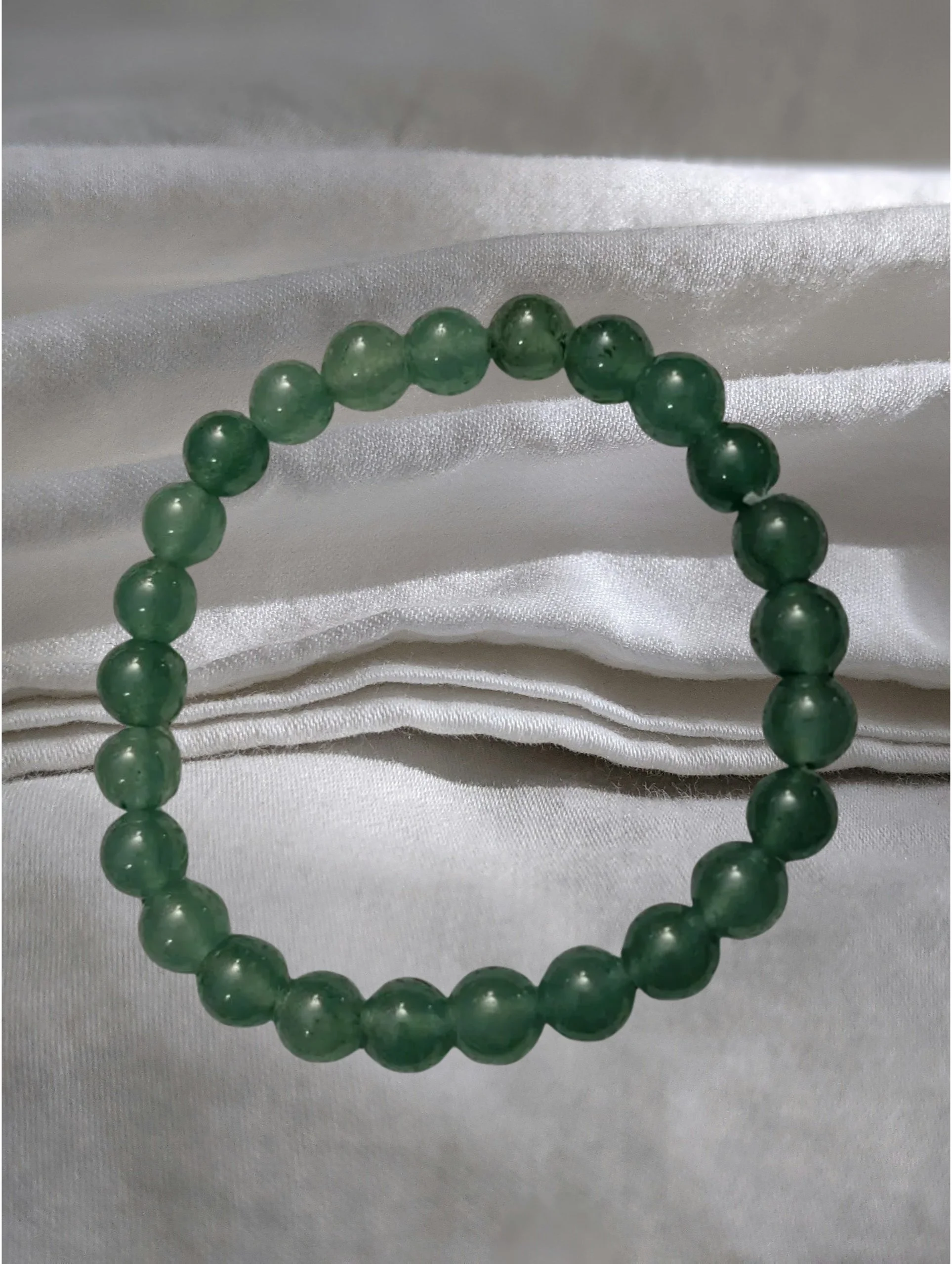 💚 Green Aventurine Stretch Bracelet – Prosperity, Healing & Renewal