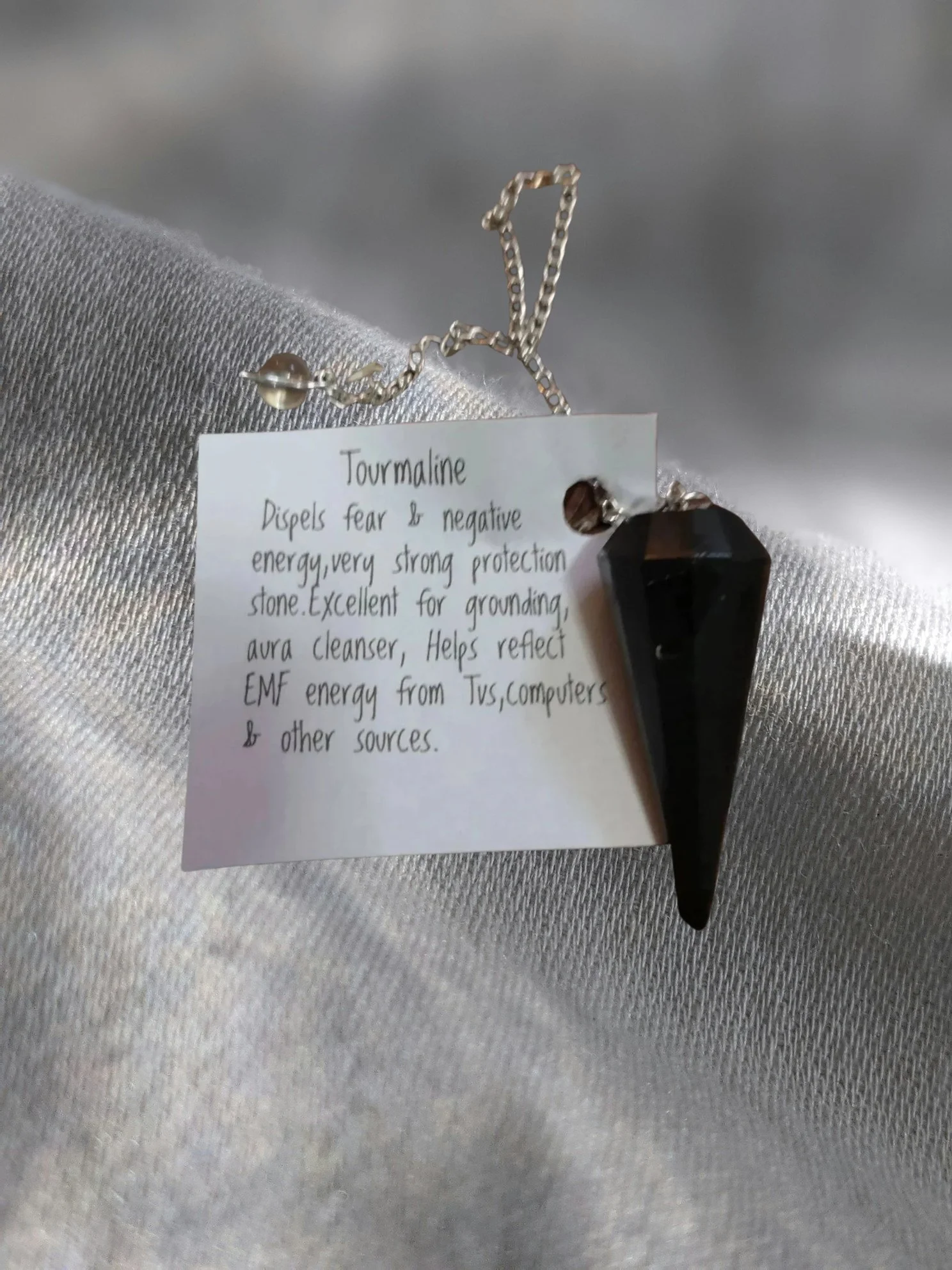 ✨Tourmaline Pendulum • Grounding • Intuition • Clarity