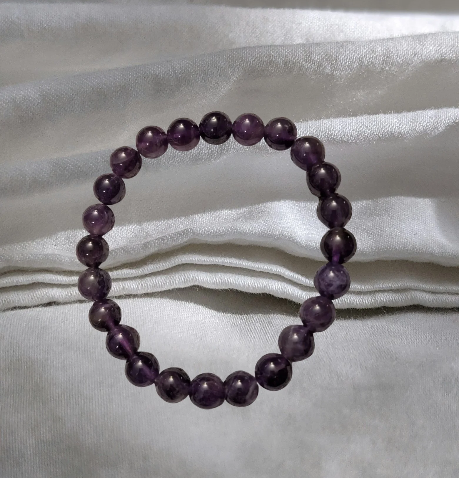 Amethyst Stretch Bracelet – Intuition, Clarity & Spiritual Elevation