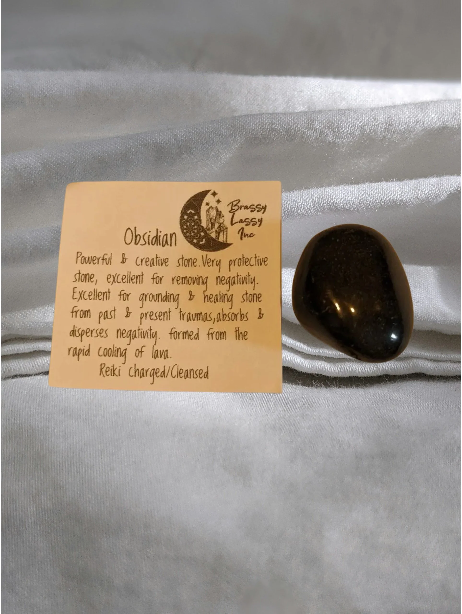 Obsidian Polished – Protection, Insight & Emotional Release