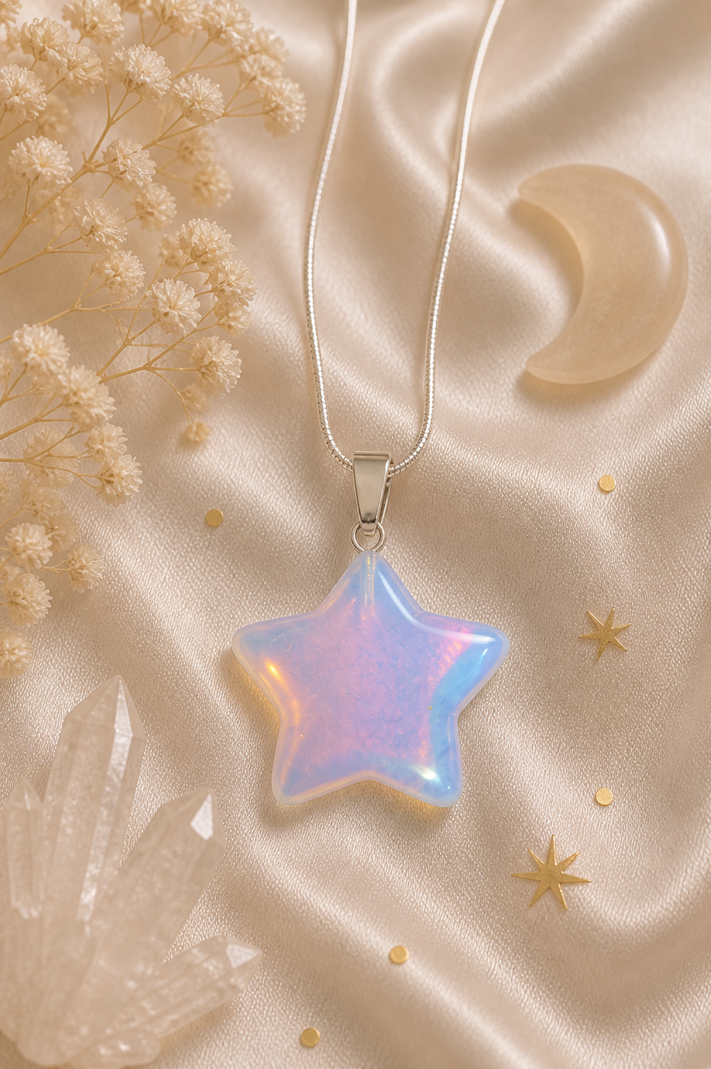 Opalite Star Pendant Necklace  ✨ Confidence • Harmony • Gentle Abundance