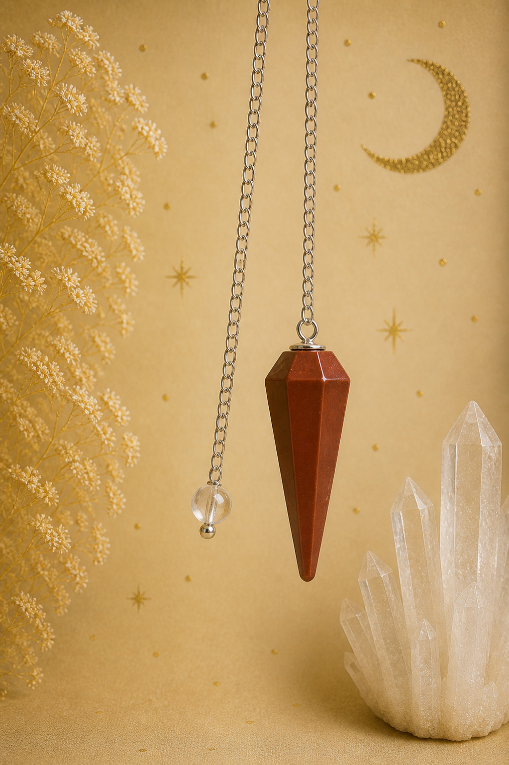 Red Jasper Pendulum – Grounding & Vitality