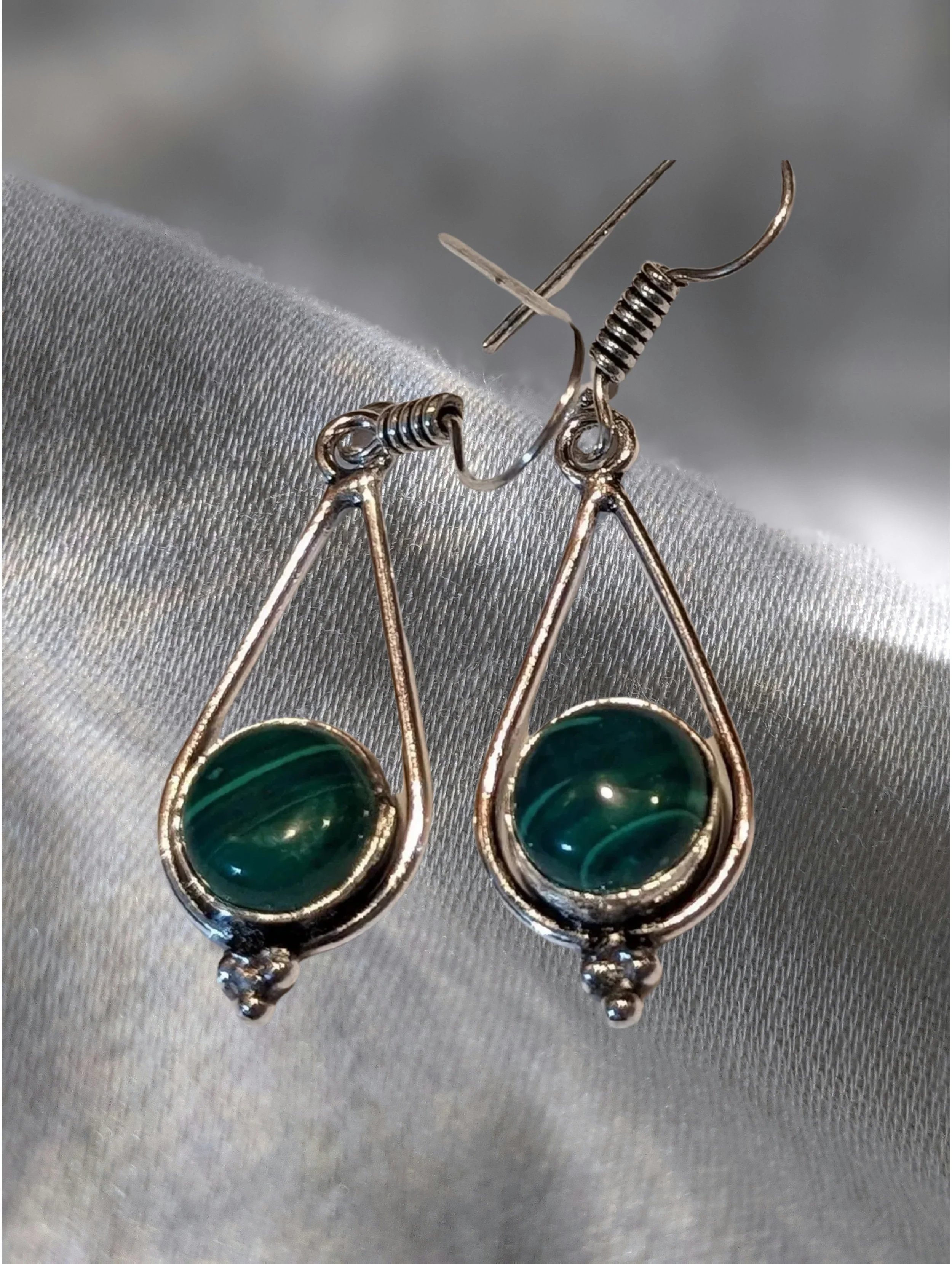 💚✨ Malachite Teardrop Talisman Earrings ✨💚  Protection • Emotional Healing • Release • Grounded Strength