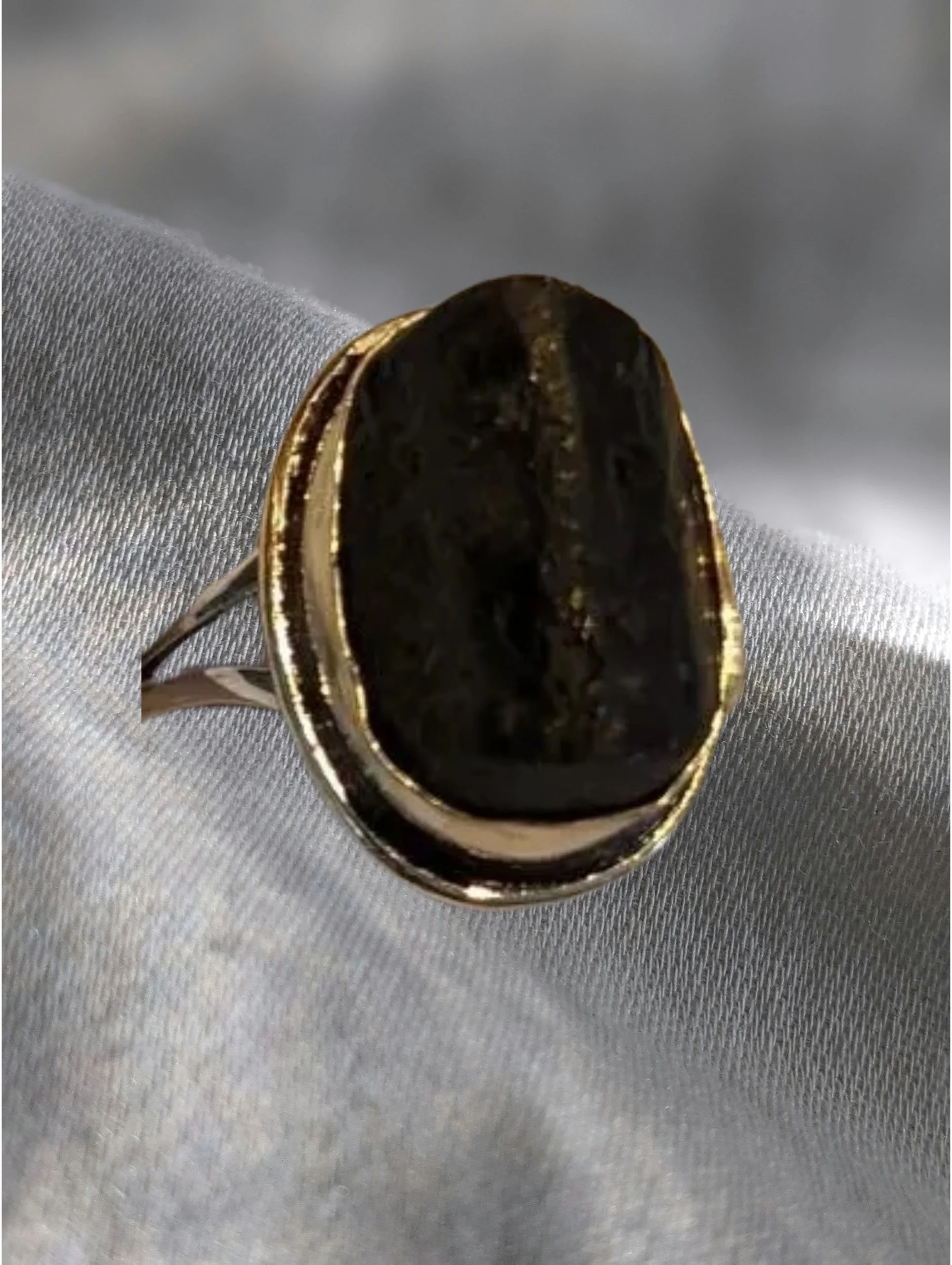 🛡️🌈 Raw Tourmaline Sterling Silver Ring – Size 8.5  Protection • Grounding • Transformation • Energetic Clarity 🌈🛡️